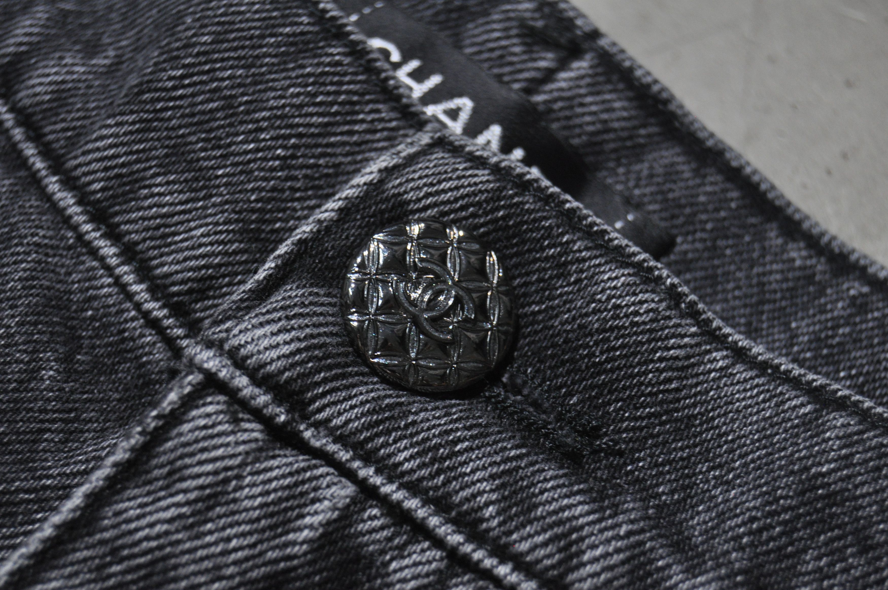 Chanel Chanel - F/W 21 - Silver CC Logo Denim Jean Size 28" / US 6 / IT 42 - 7 Thumbnail