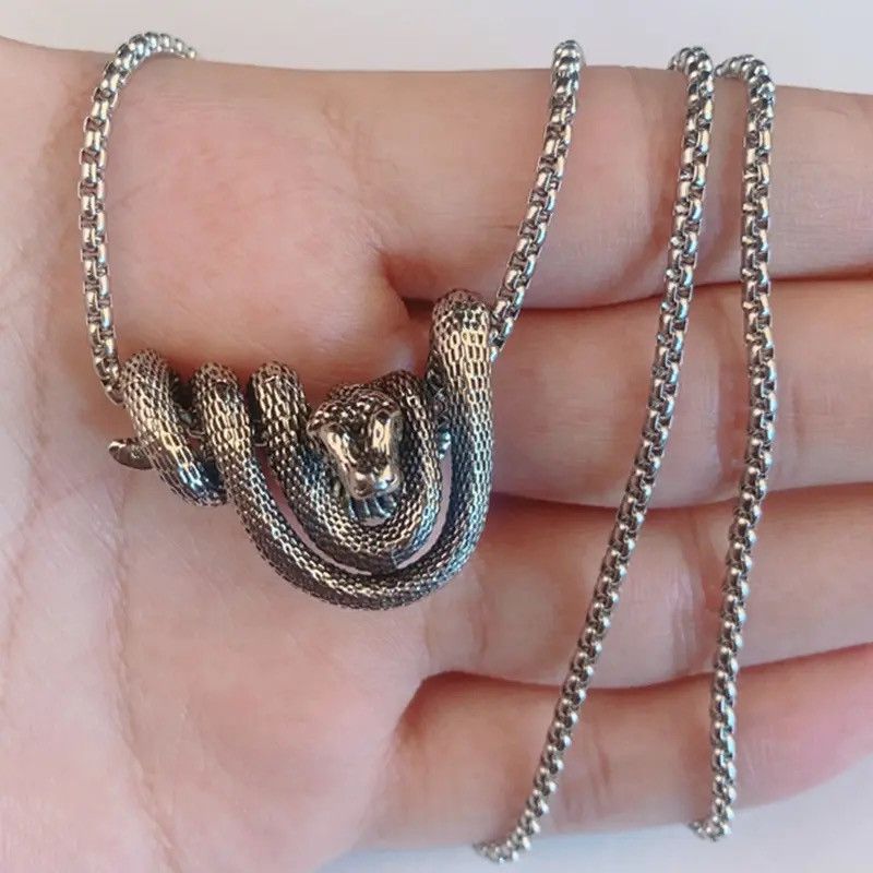 Jewelry × Vintage Gothic Punk Snake Pendant Necklace Size ONE SIZE - 1 Thumbnail