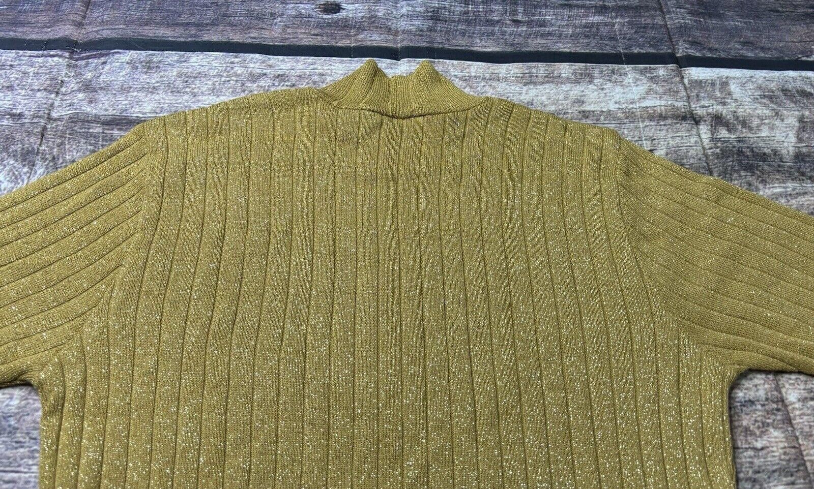 Other Morgano Merino Wool Blend Top Women's XS Metallic Gold Italy Size XS / US 0-2 / IT 36-38 - 7 Thumbnail