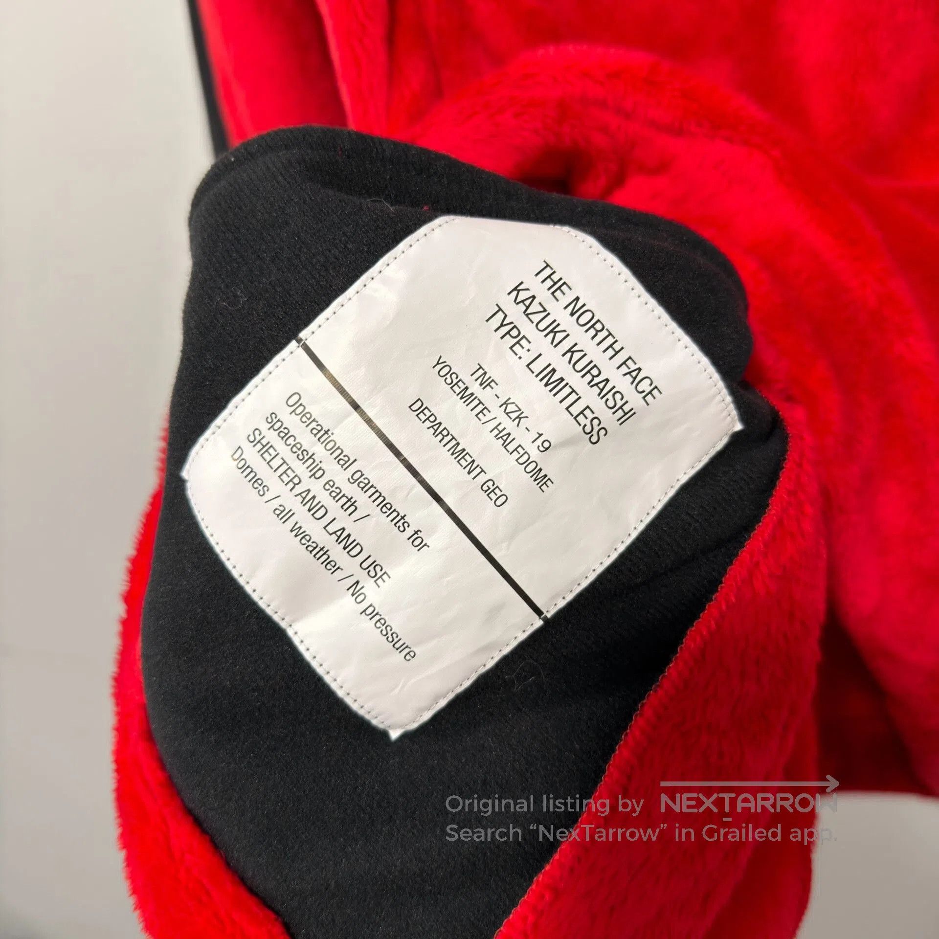 The North Face North Face Red Faux Fur Jacket XL. Size US XL / EU 56 / 4 - 5 Thumbnail