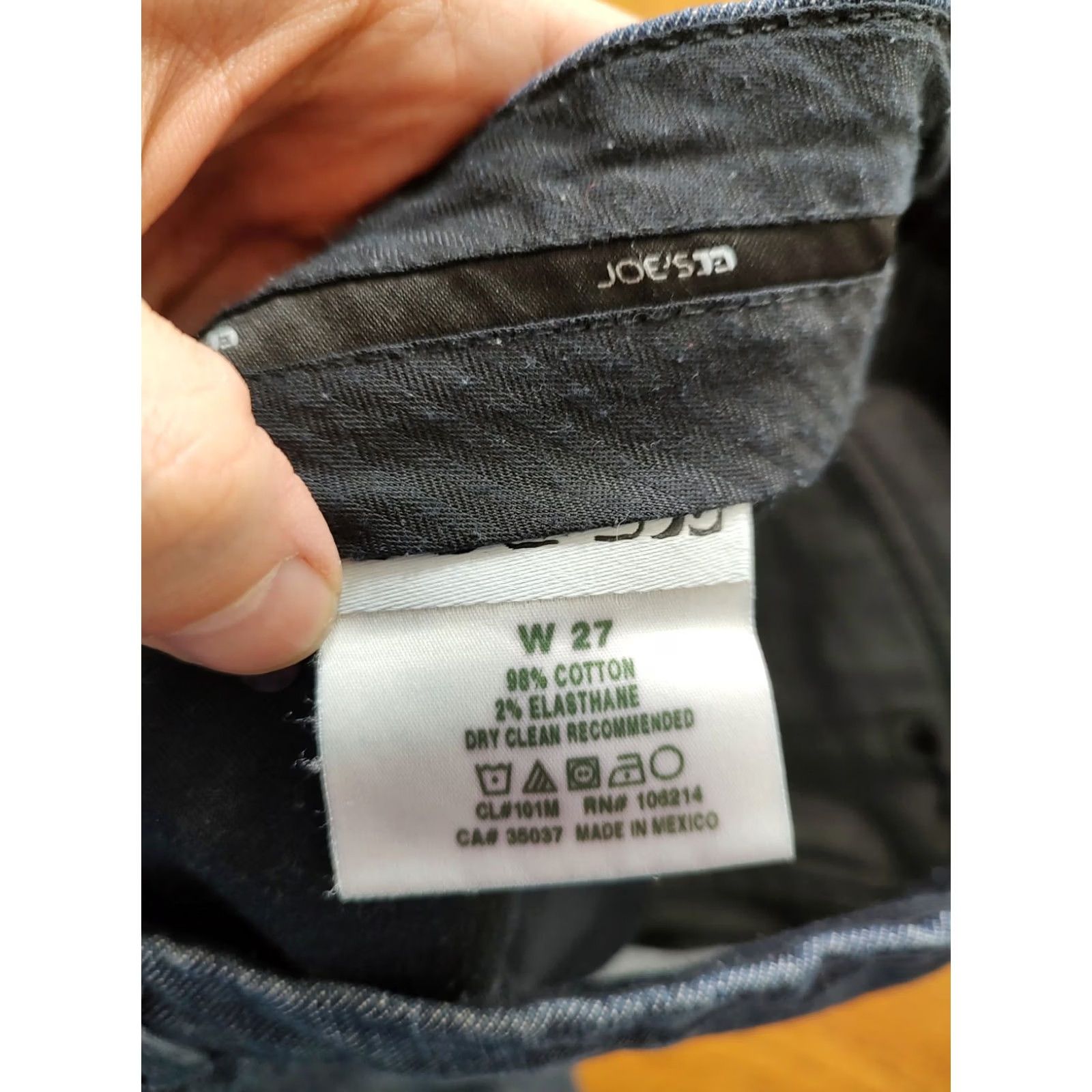 Vintage Joe's Jeans Bootcut Jeans Mens 27x32 Denim Dark Blue Inseam 32 Tag 27 Waist Blue Cotton Blend 5-Pocket Designer dress? Size US 27 - 6 Thumbnail