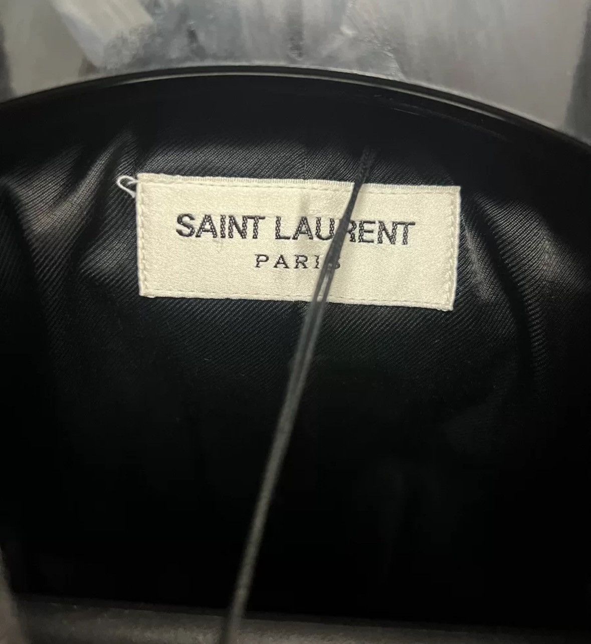 Saint Laurent Paris × Yves Saint Laurent Saint Laurent Pattern Grey Wool Teddy Baseball Jacket Size US S / EU 44-46 / 1 - 5 Thumbnail
