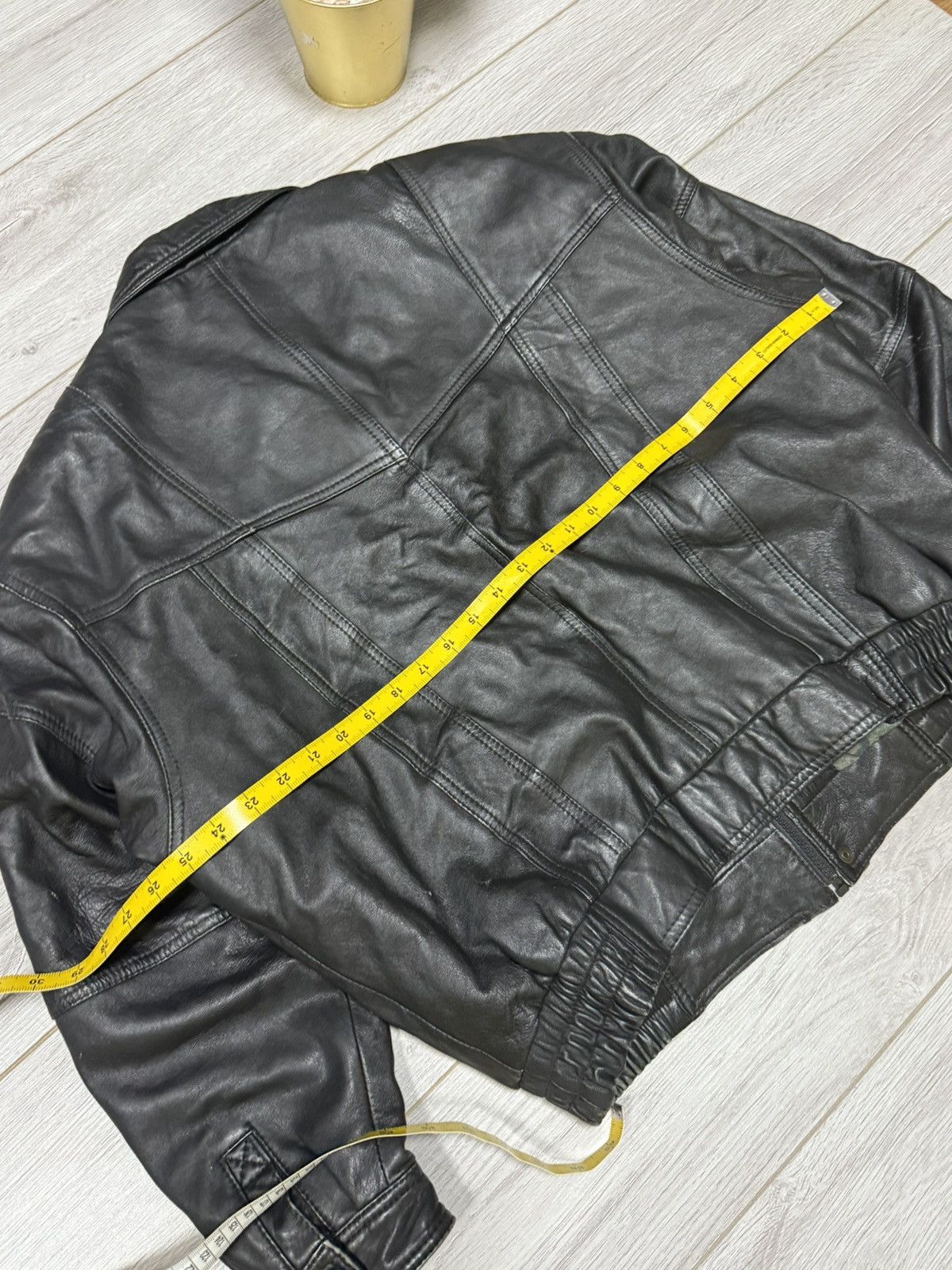 Genuine Leather leather bomber jacket zip vintage wide Size US M / EU 48-50 / 2 - 13 Thumbnail