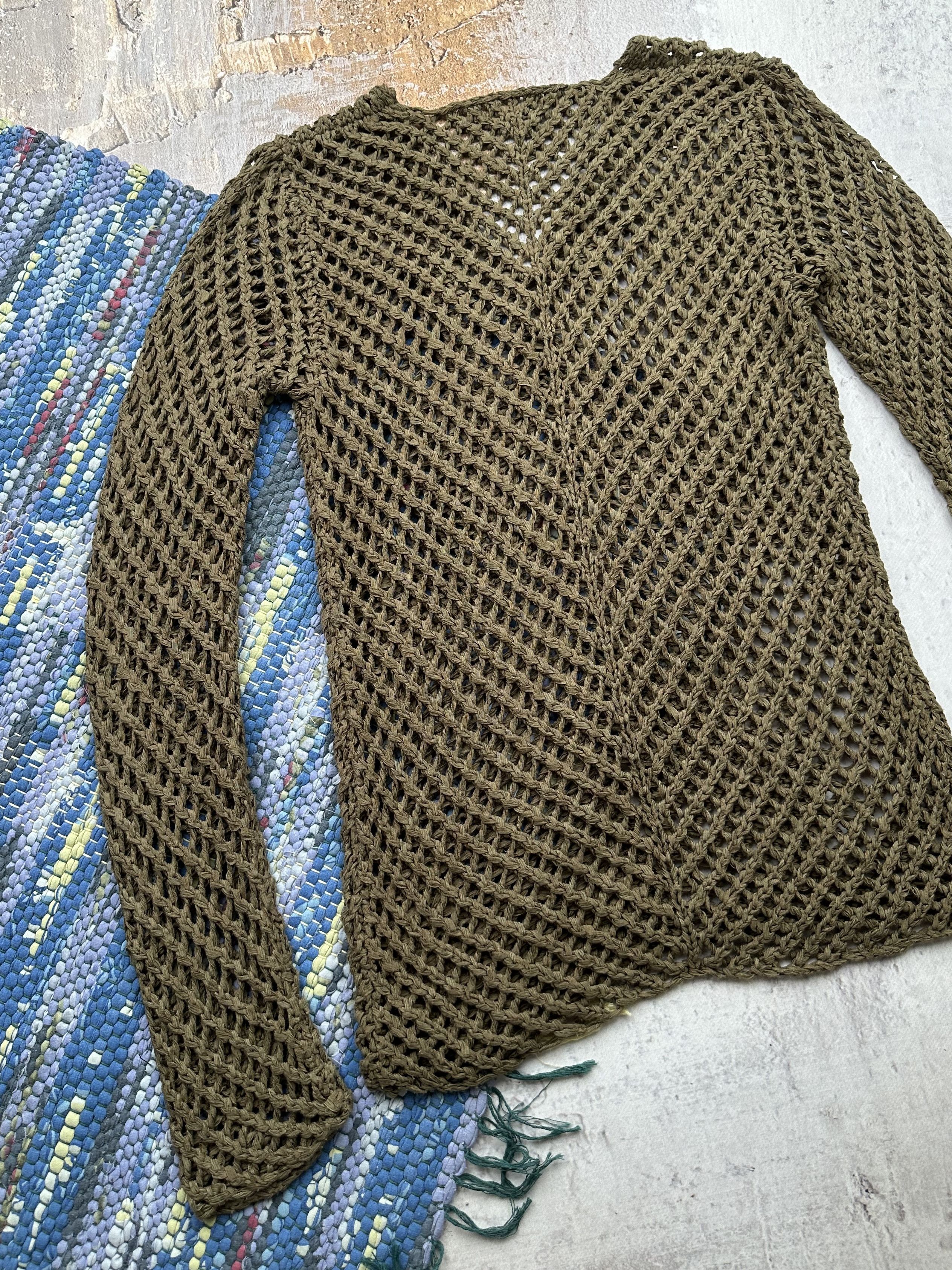 Japanese Brand Vintage Mesh Sweater A363D15(444) Size M / US 6-8 / IT 42-44 - 6 Thumbnail