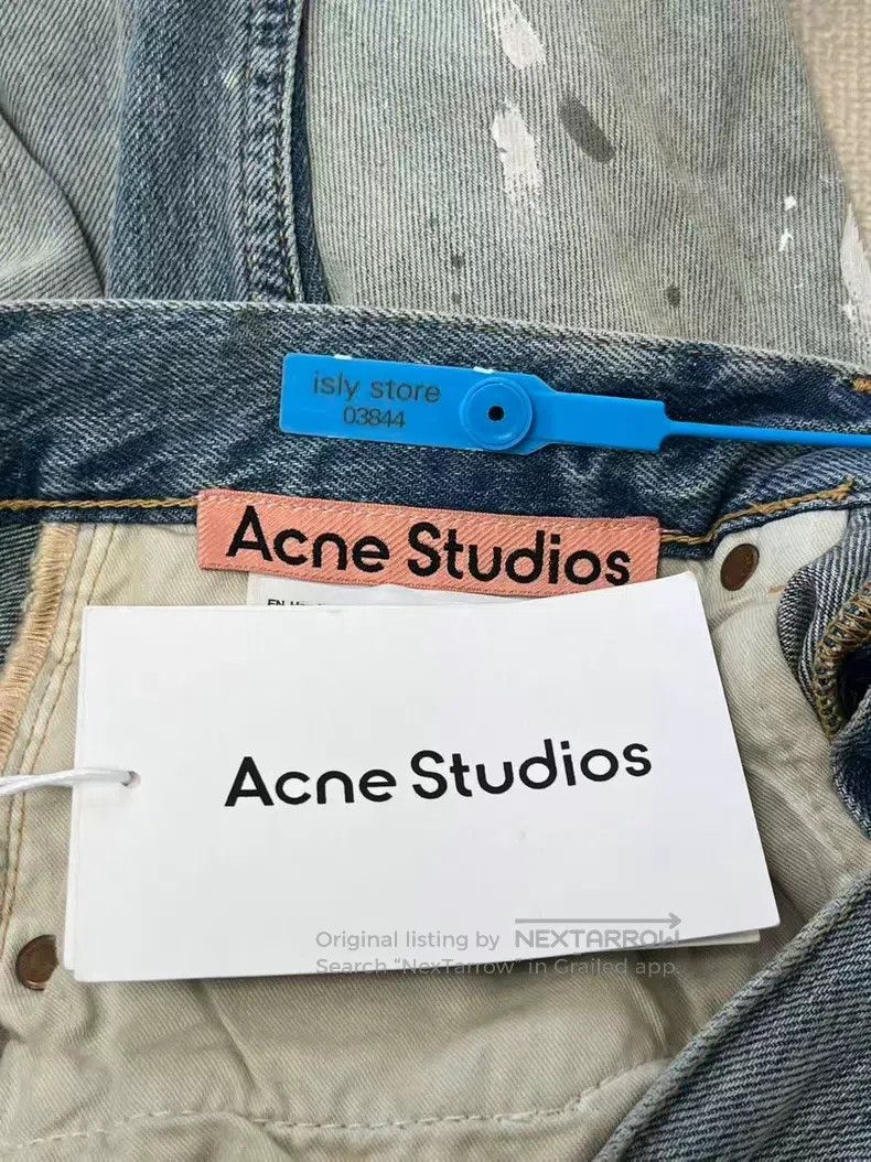 Acne Studios Acne Studios Painted Wide Leg Mid-Rise Relaxed Fit Jeans Size US 31 - 5 Thumbnail