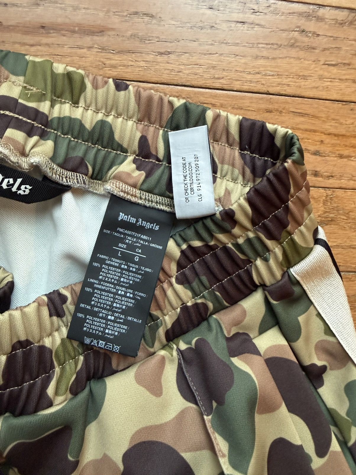 Palm Angels Palm Angels Camo Track Pants Size US 34 / EU 50 - 5 Thumbnail
