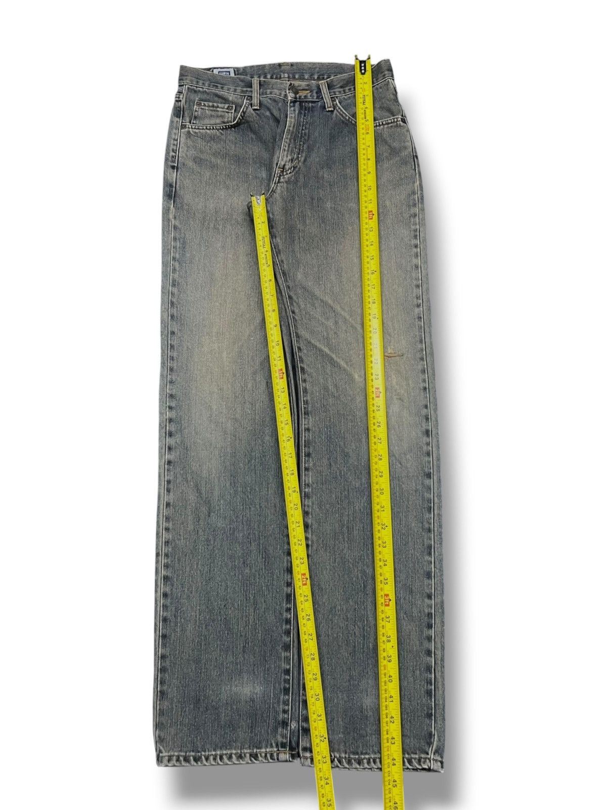 Edwin Vintage Exwin 403 Japan - Faded Mud Wash, Distressed Jeans Size US 31 - 16 Thumbnail