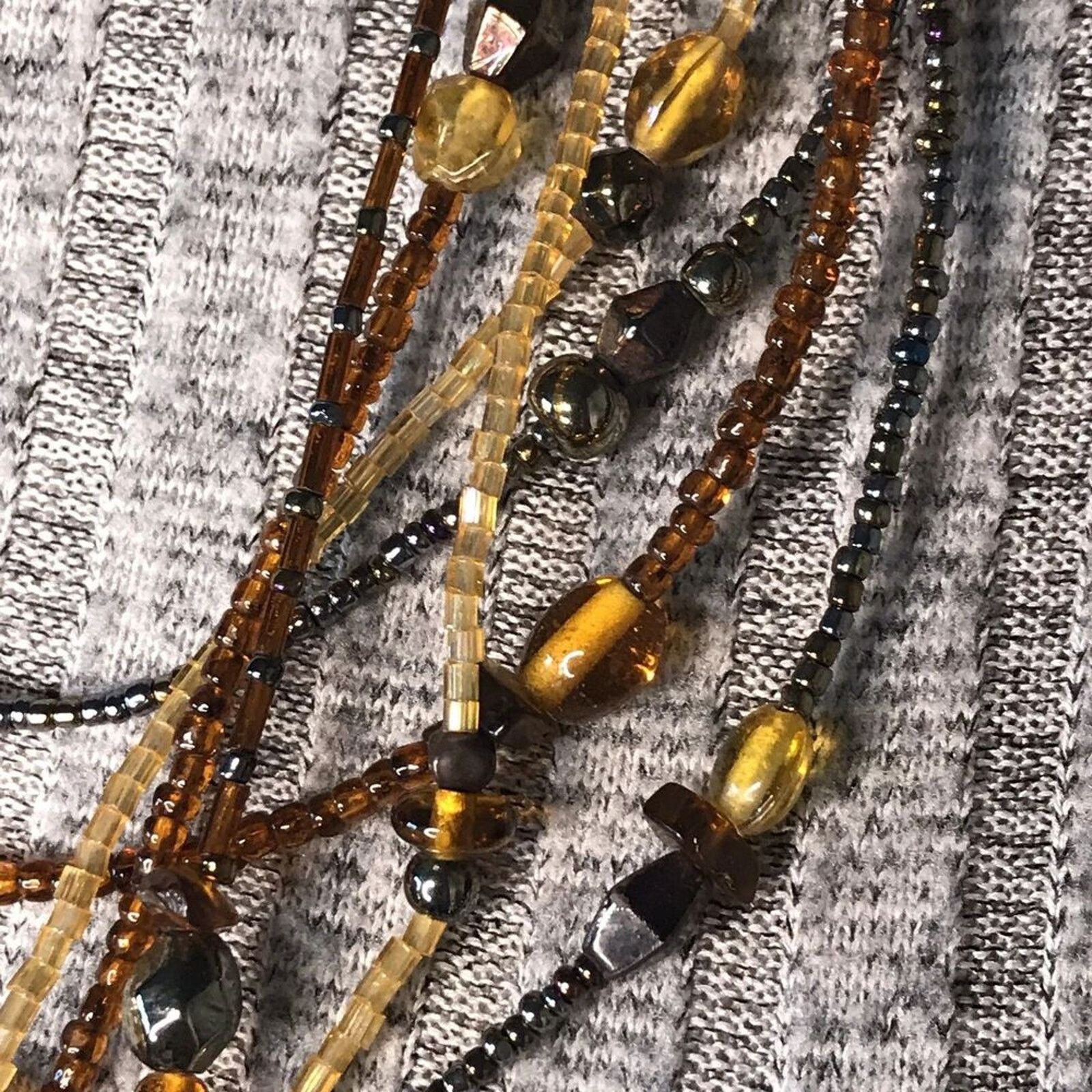 Other Multi Strand Beads Crystal Signed Tag NY EUC Size ONE SIZE - 5 Thumbnail