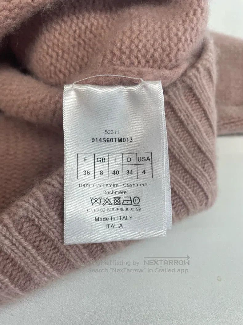 Dior Dior Nude pink wool sweater Size XS / US 0-2 / IT 36-38 - 4 Thumbnail