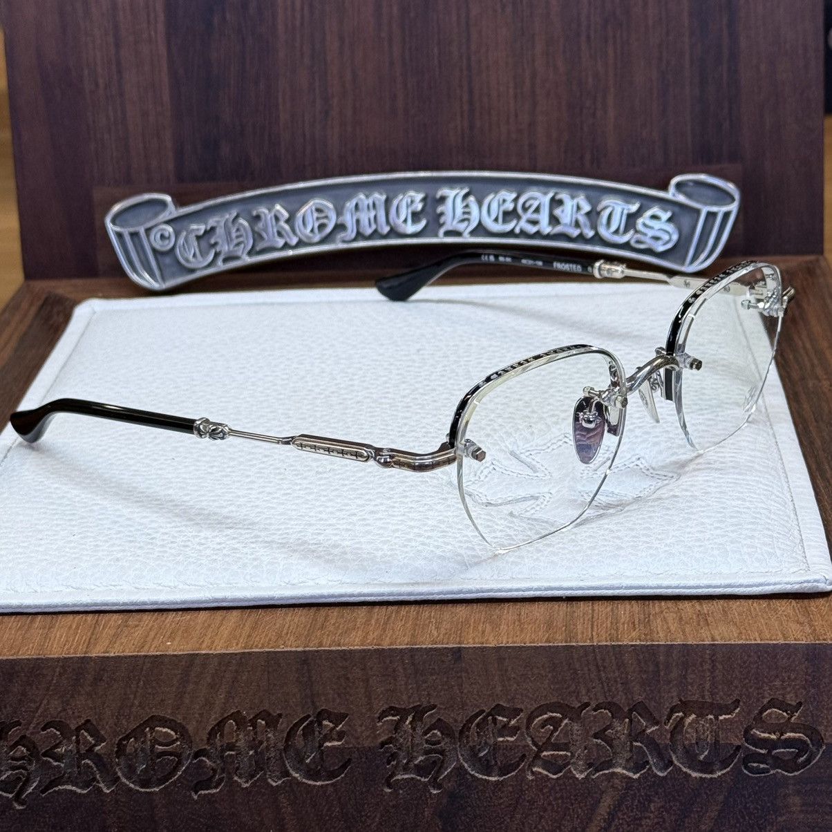 Chrome Hearts Chrome Hearts Frosted Glasses Size ONE SIZE - 5 Thumbnail