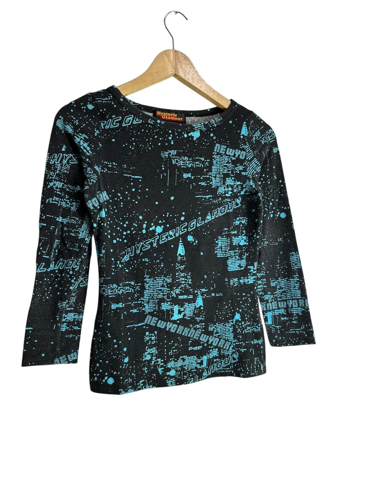 Hysteric Glamour 2000s HYSTERIC GLAMOUR NEWYORK LONGSLEEVE FULLPRINT TEE Size XS / US 0-2 / IT 36-38 - 3 Thumbnail
