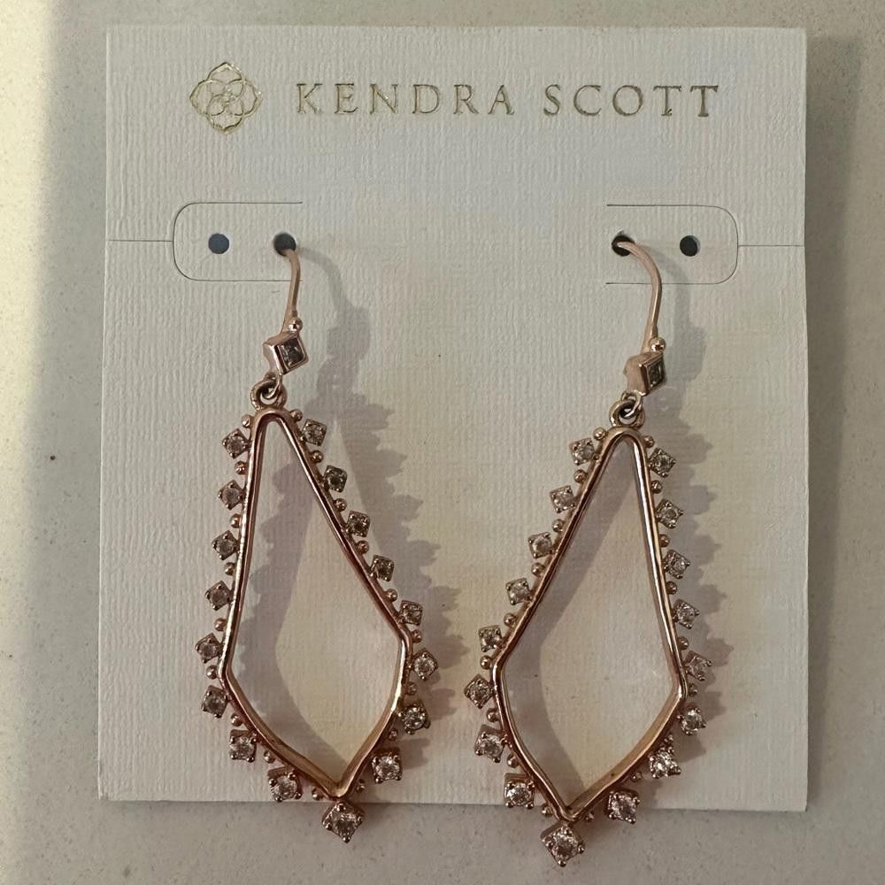 Kendra Scott Kendra Scott Bea Crystal Drop Earrings in Rose Gold NEW Size ONE SIZE - 3 Thumbnail