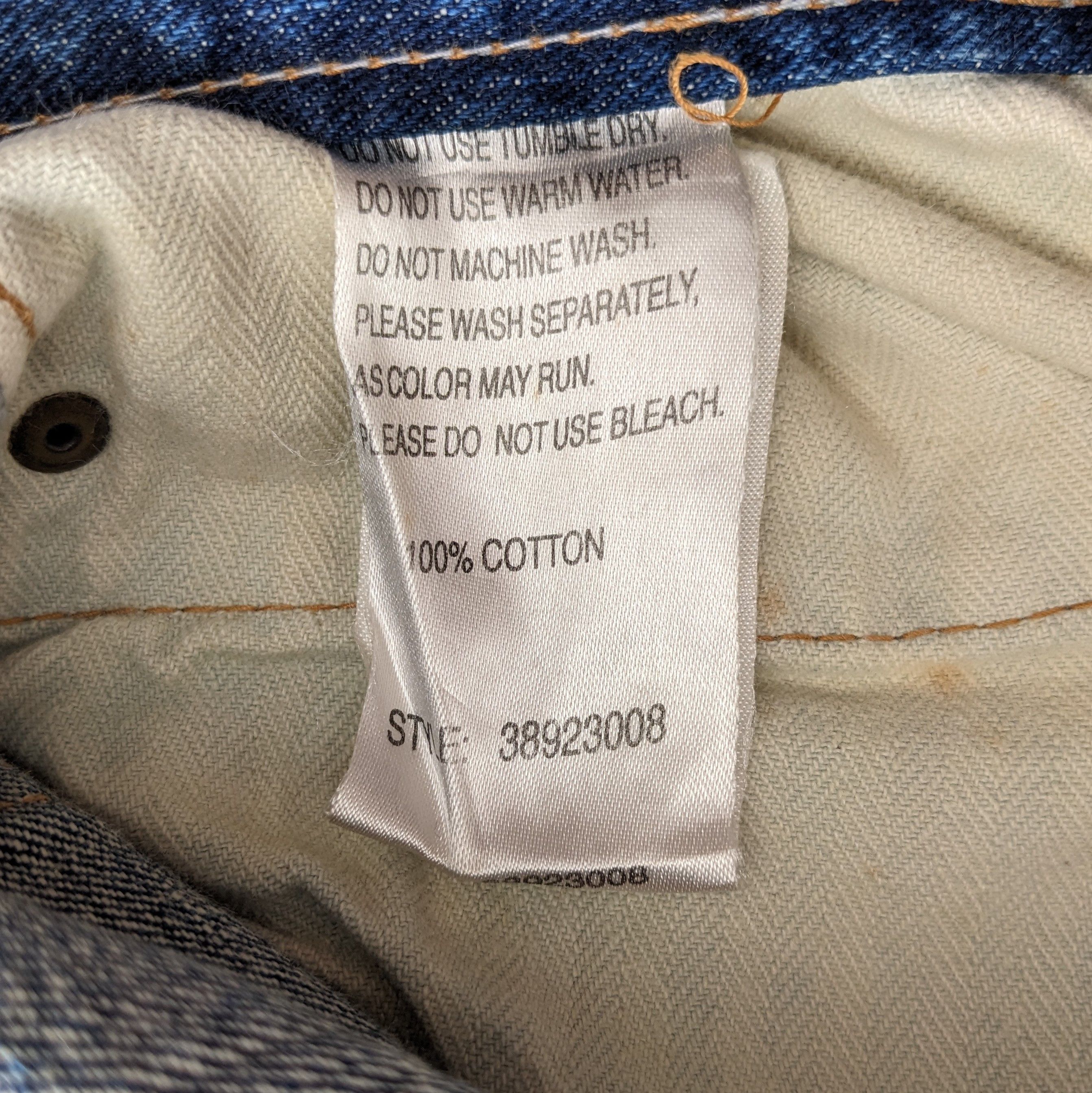 Vintage Vintage SATISFY Private Brand Patchwork Style Jeans Size US 30 / EU 46 - 9 Thumbnail