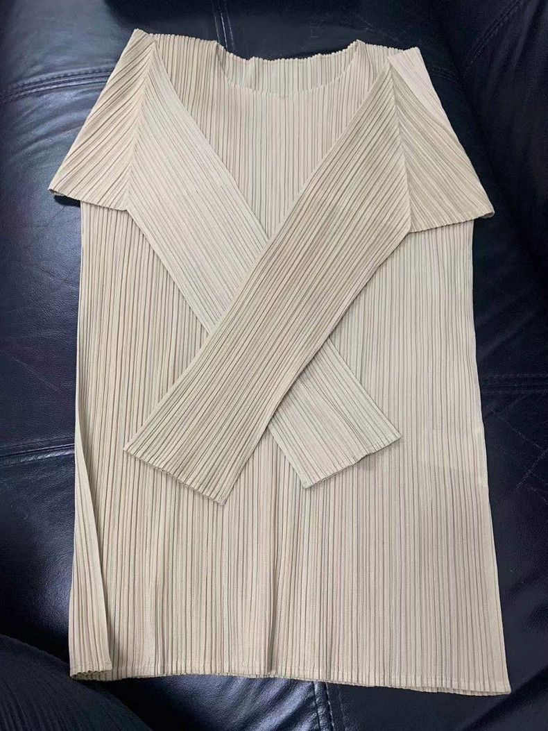 Issey Miyake issey miyake size:3 Light beige pleated base 2505-Nextarro Size XXS / US 00 / IT 34 - 3 Thumbnail