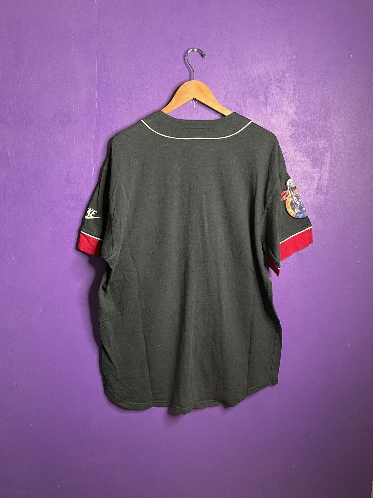 Jordan Brand × Nike × Vintage Vintage 90s Nike Jordan brand 23 baseball jersey Size US XL / EU 56 / 4 - 2 Thumbnail