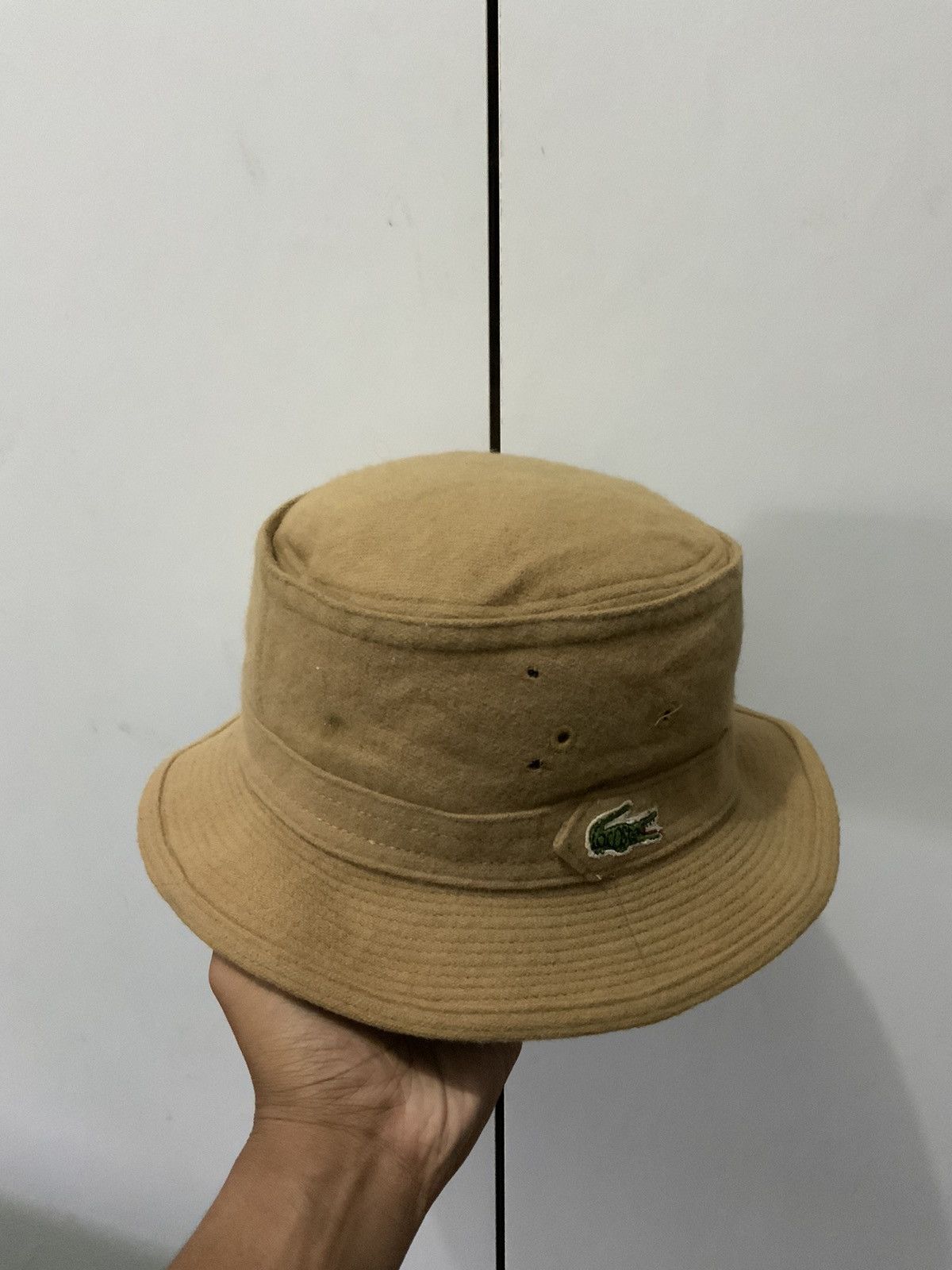 Lacoste Lacoste Brown Bucket Hat Size ONE SIZE - 1 Thumbnail
