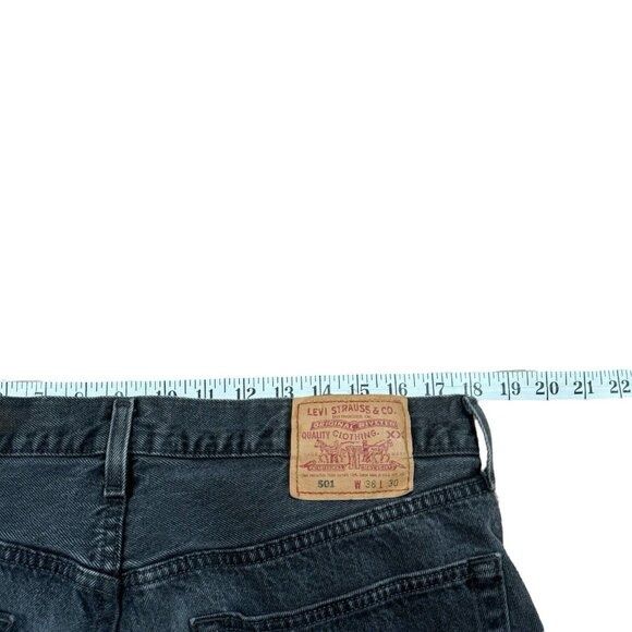 Levi's × Levi's Vintage Clothing Vintage Levis 501-0660 Jeans Mens 36x27 Faded Black, Raw Hem Size US 36 / EU 52 - 9 Thumbnail
