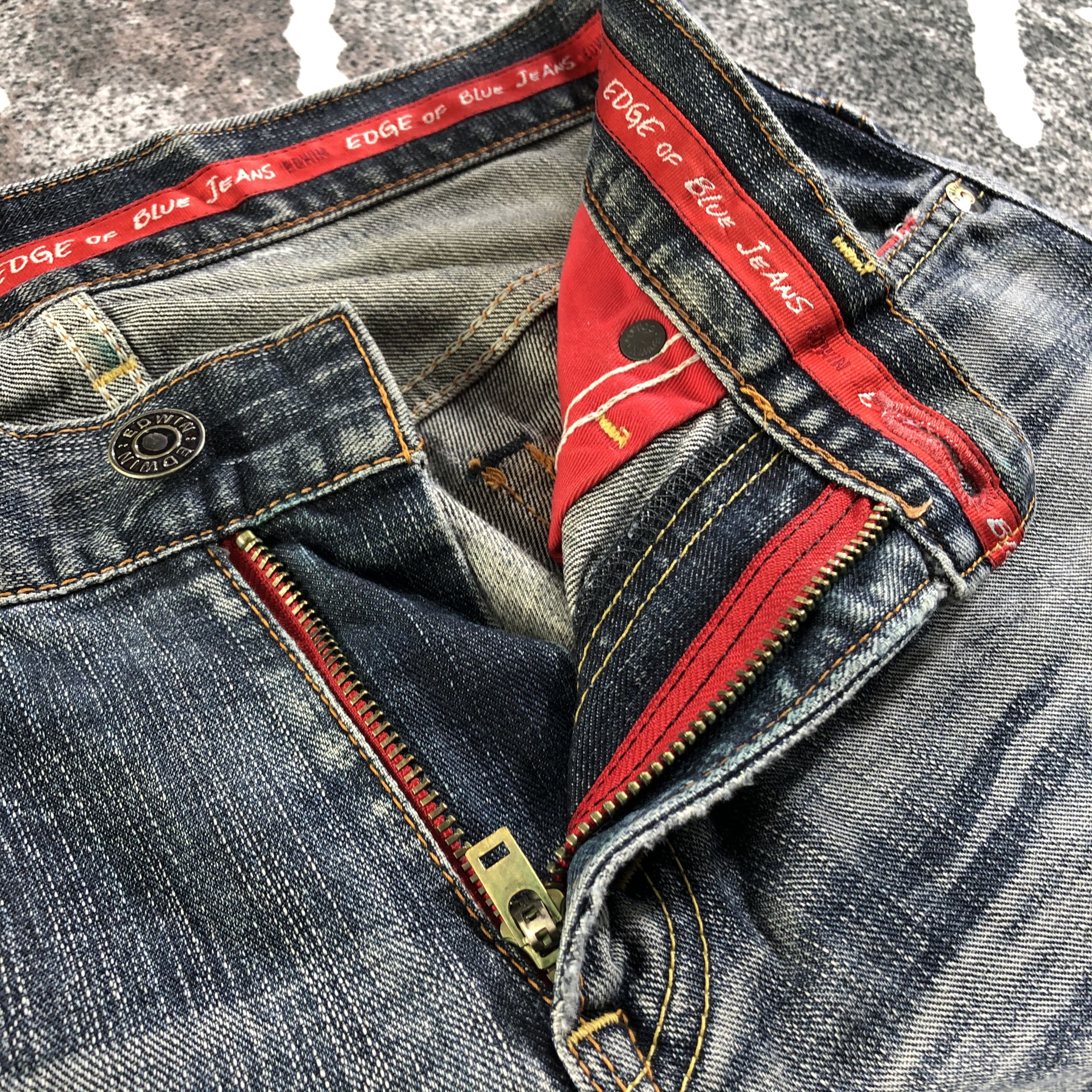Edwin Distress Vintage Edwin Jeans Faded Blue KJ2391 Size US 30 / EU 46 - 9 Thumbnail