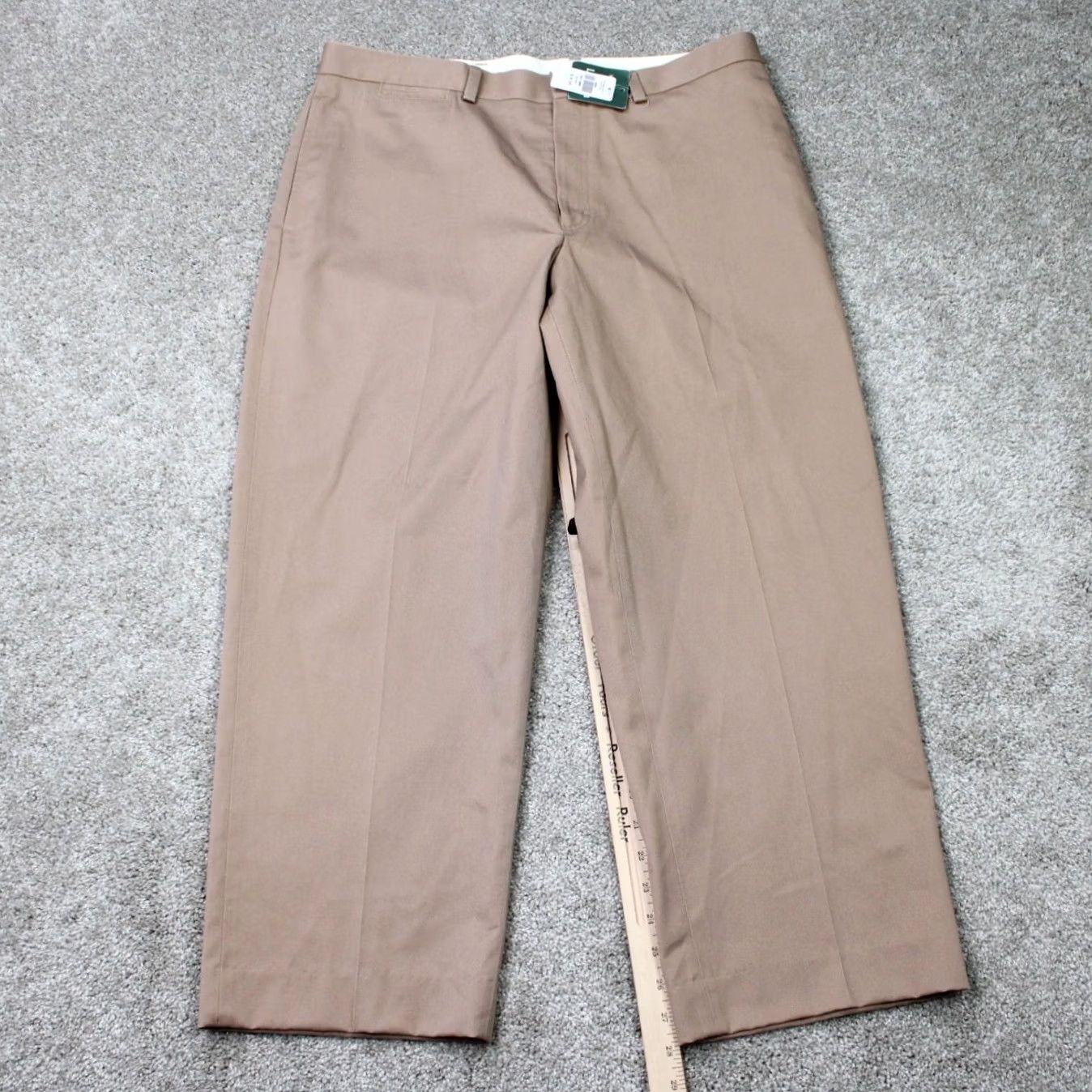 Vintage L.L. Bean Pants Mens 36 Brown Chino NWT Classic Fit Wrinkle Free inseam Size US 36 / EU 52 - 3 Thumbnail