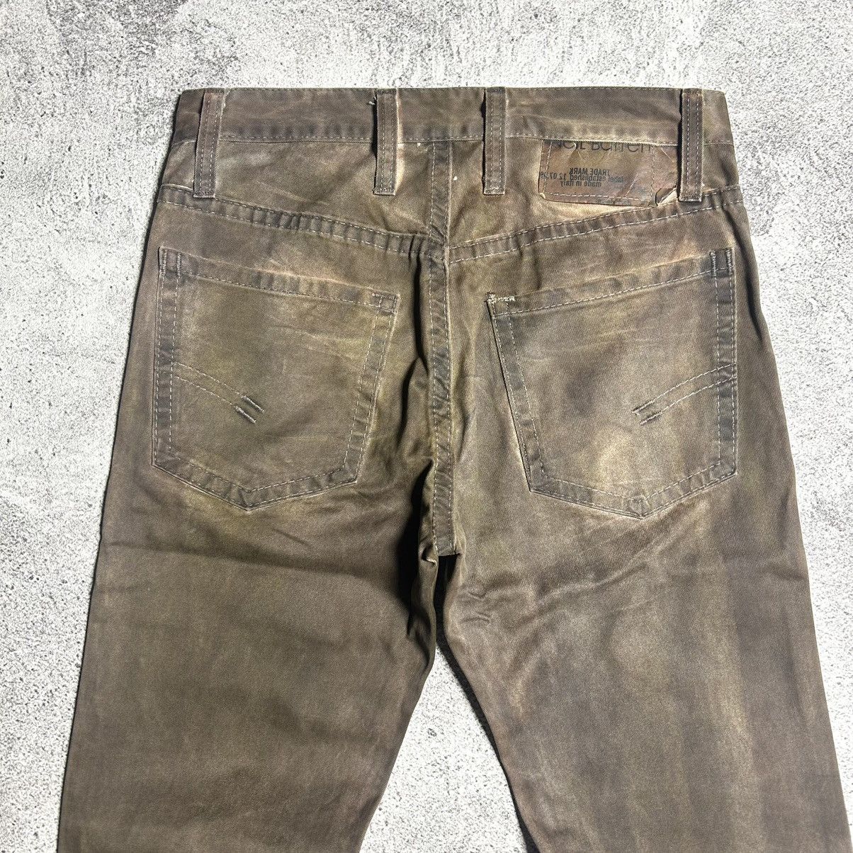 Neil Barrett Vintage Rare Neil Barrett Brown Coated Pants Size US 31 - 24 Thumbnail