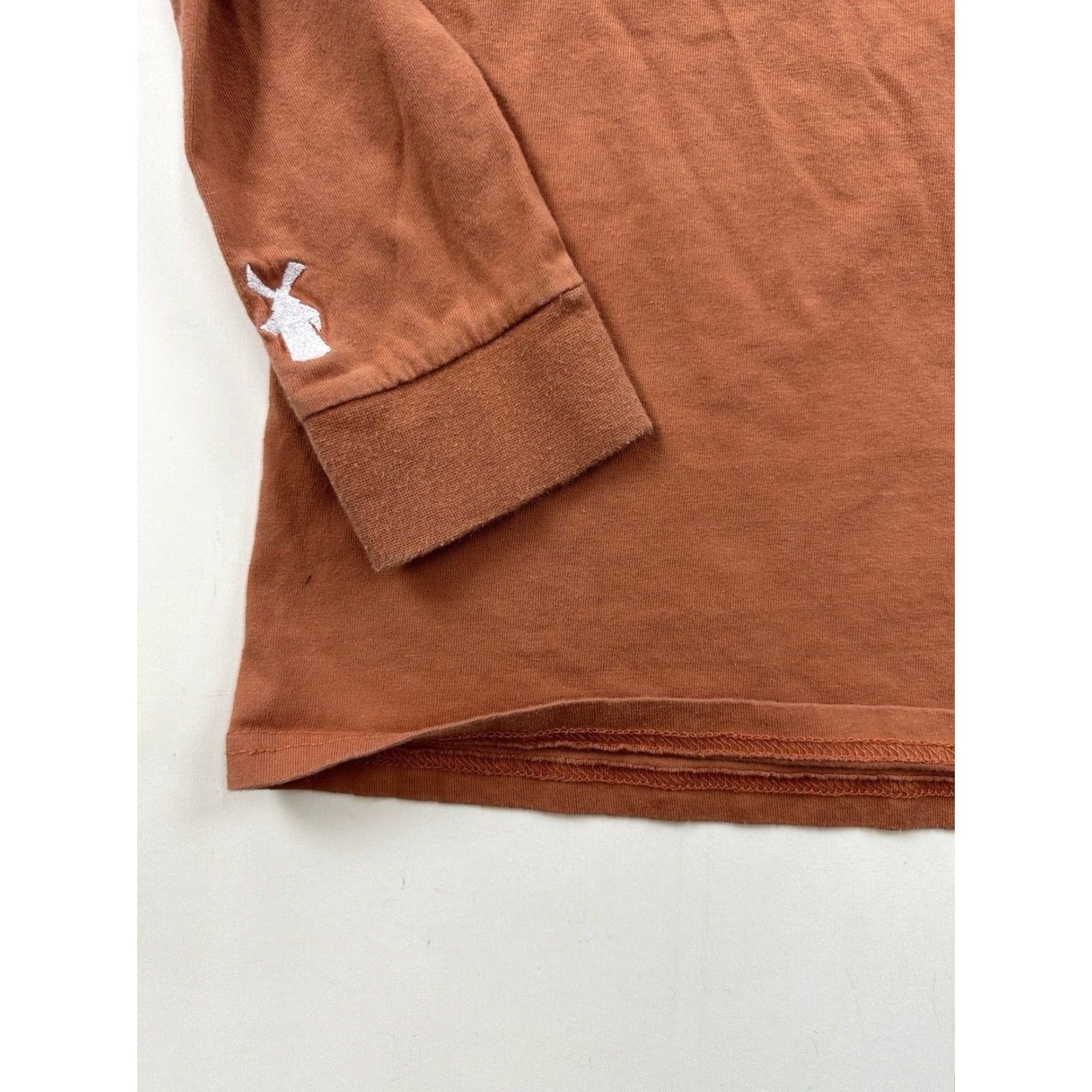 Vintage Dutch Bros Shirt Womens Small Orange Long Sleeve Oregon Coffee Size S / US 4 / IT 40 - 2 Thumbnail