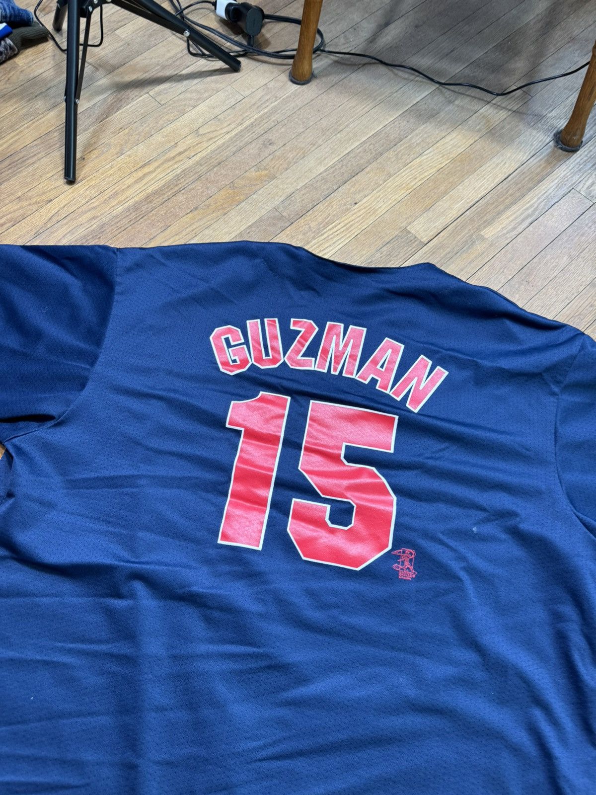 MLB × Vintage Christian Guzman #15 Minnesota Twins Majestic Blue Jersey Size US XXL / EU 58 / 5 - 3 Thumbnail