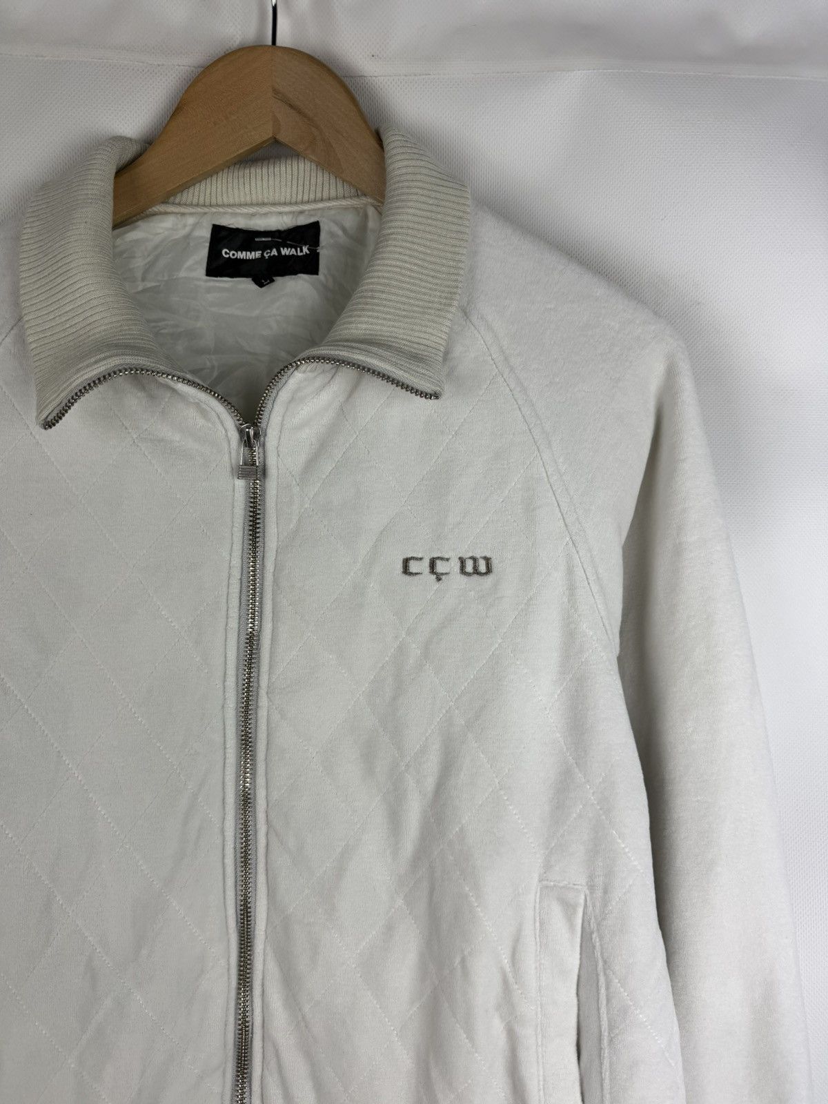 Comme Ca Ism × Japanese Brand CCW Comme Ca Walk Men’s Quilted Japanese Full Zip Jacket Size US L / EU 52-54 / 3 - 3 Thumbnail