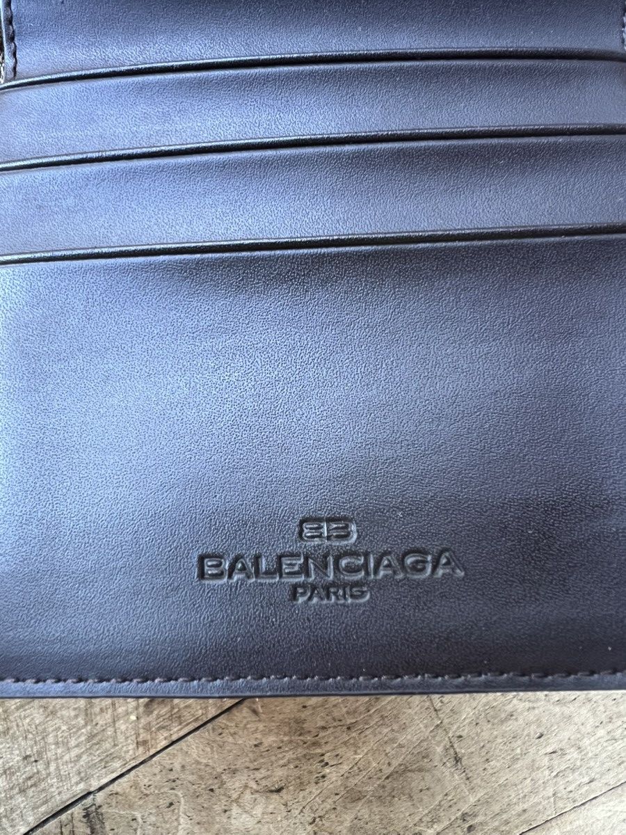 Balenciaga Balenciaga Brown Tri-fold Canvas Small Wallet Black Size ONE SIZE - 8 Thumbnail