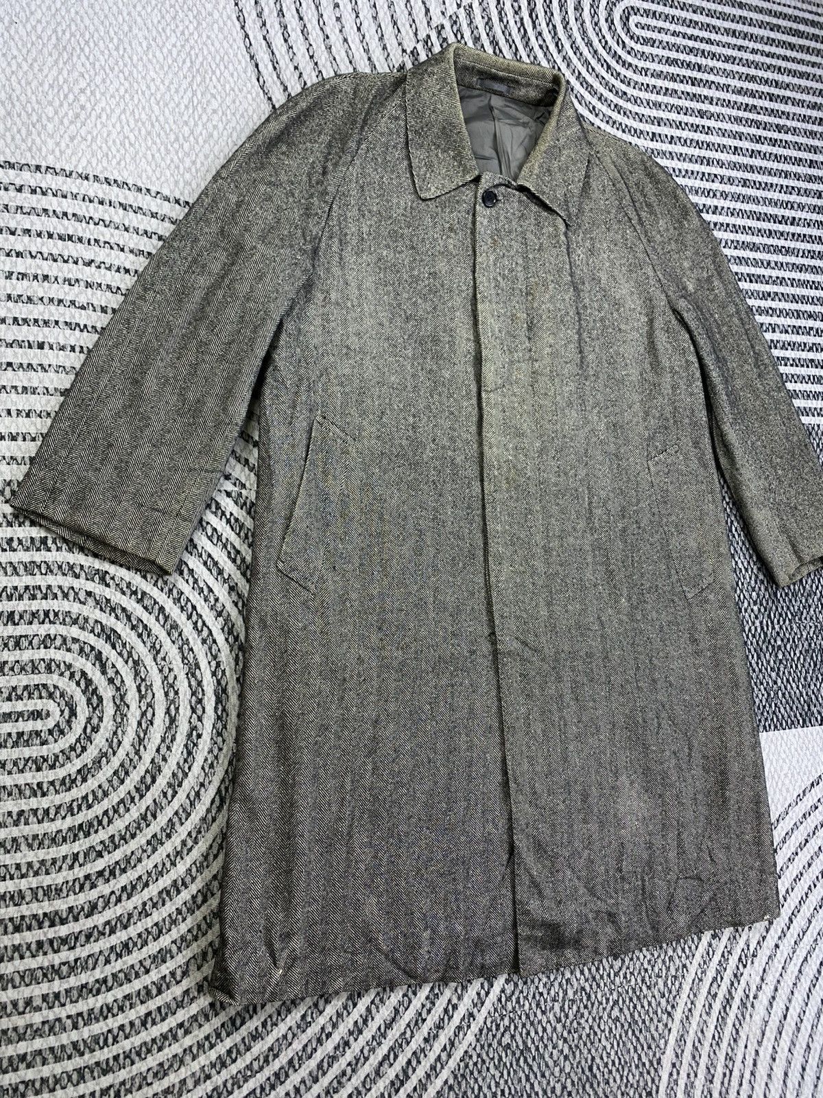 Lanvin Vintage Lanvin Grey Trench Coat Jacket Size US XL / EU 56 / 4 - 3 Thumbnail