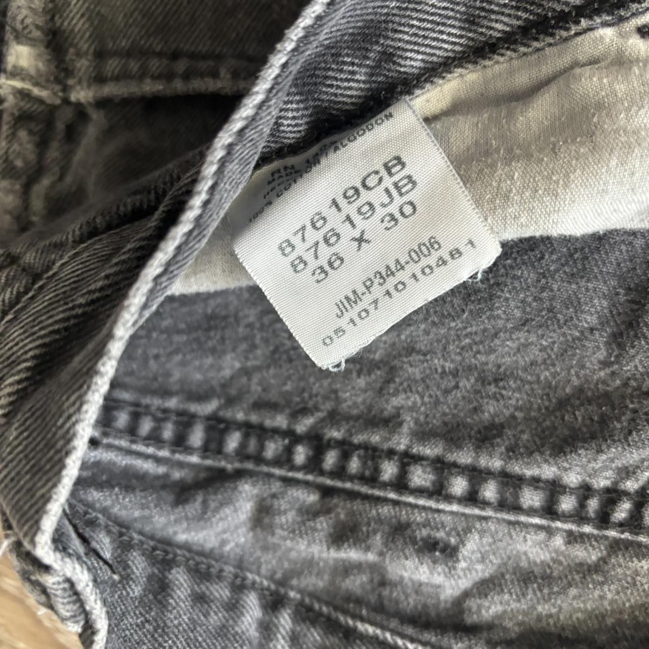 Japanese Brand Crazy Vintage Y2K/2000s Grunge Faded Black Skater Denim Jeans! 34x30 Size US 34 / EU 50 - 8 Thumbnail