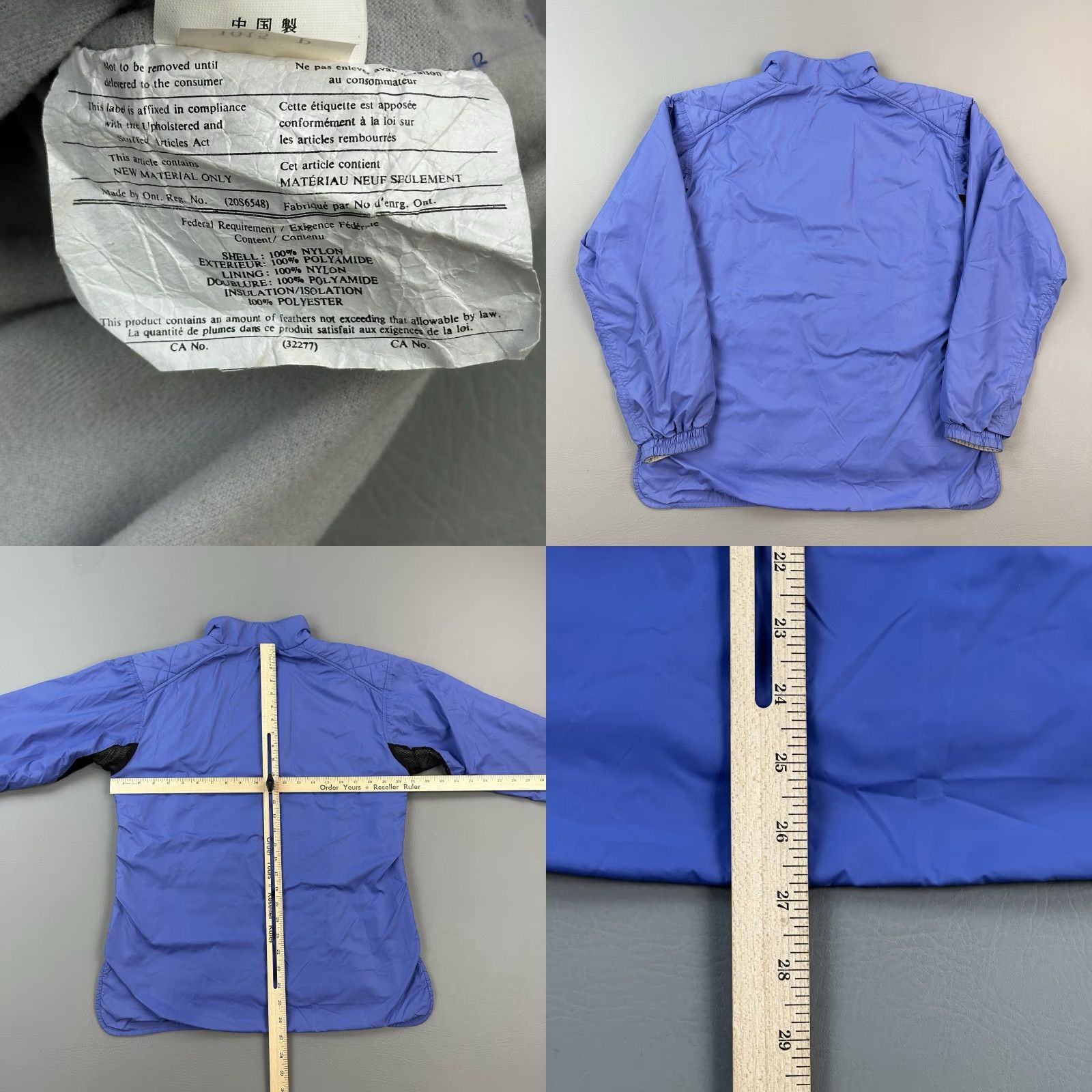 Marmot VINTAGE Marmot DriClime Anorak Jacket Womens M Purple Blue Quilted Pullover Size M / US 6-8 / IT 42-44 - 9 Thumbnail