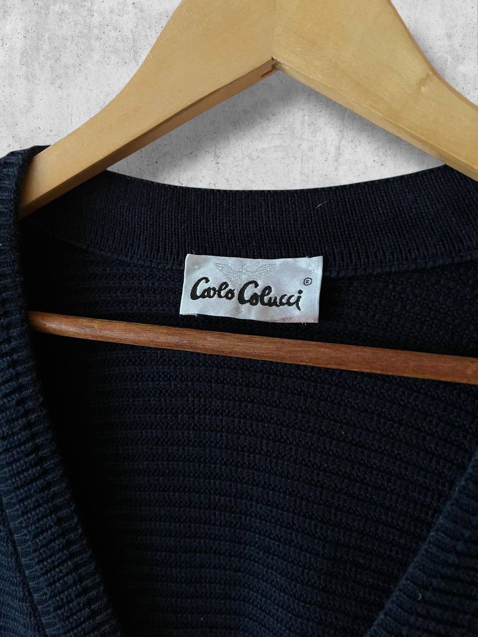 Carlo Colucci Carlo Colucci vintage button up cardigan sweater knit heavy Size US L / EU 52-54 / 3 - 3 Thumbnail