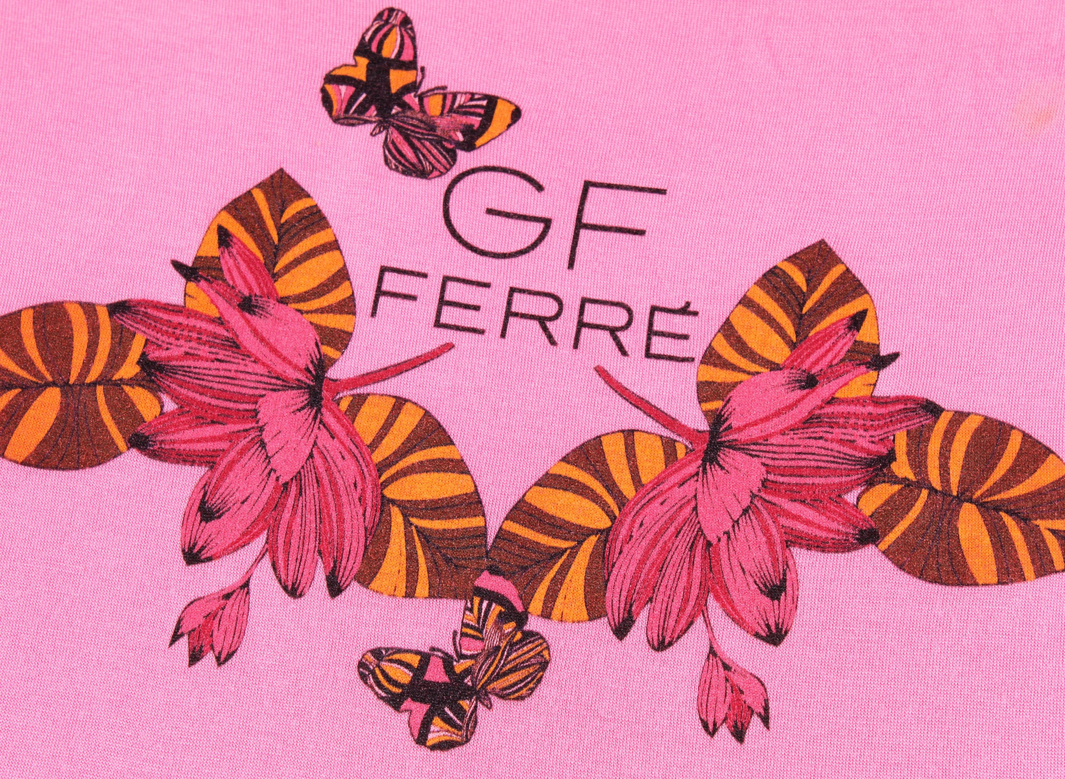 Gianfranco Ferre × Vintage Gianfranco Ferre Beachwear Vintage Y2K Butterfly Print Top Size M / US 6-8 / IT 42-44 - 6 Thumbnail