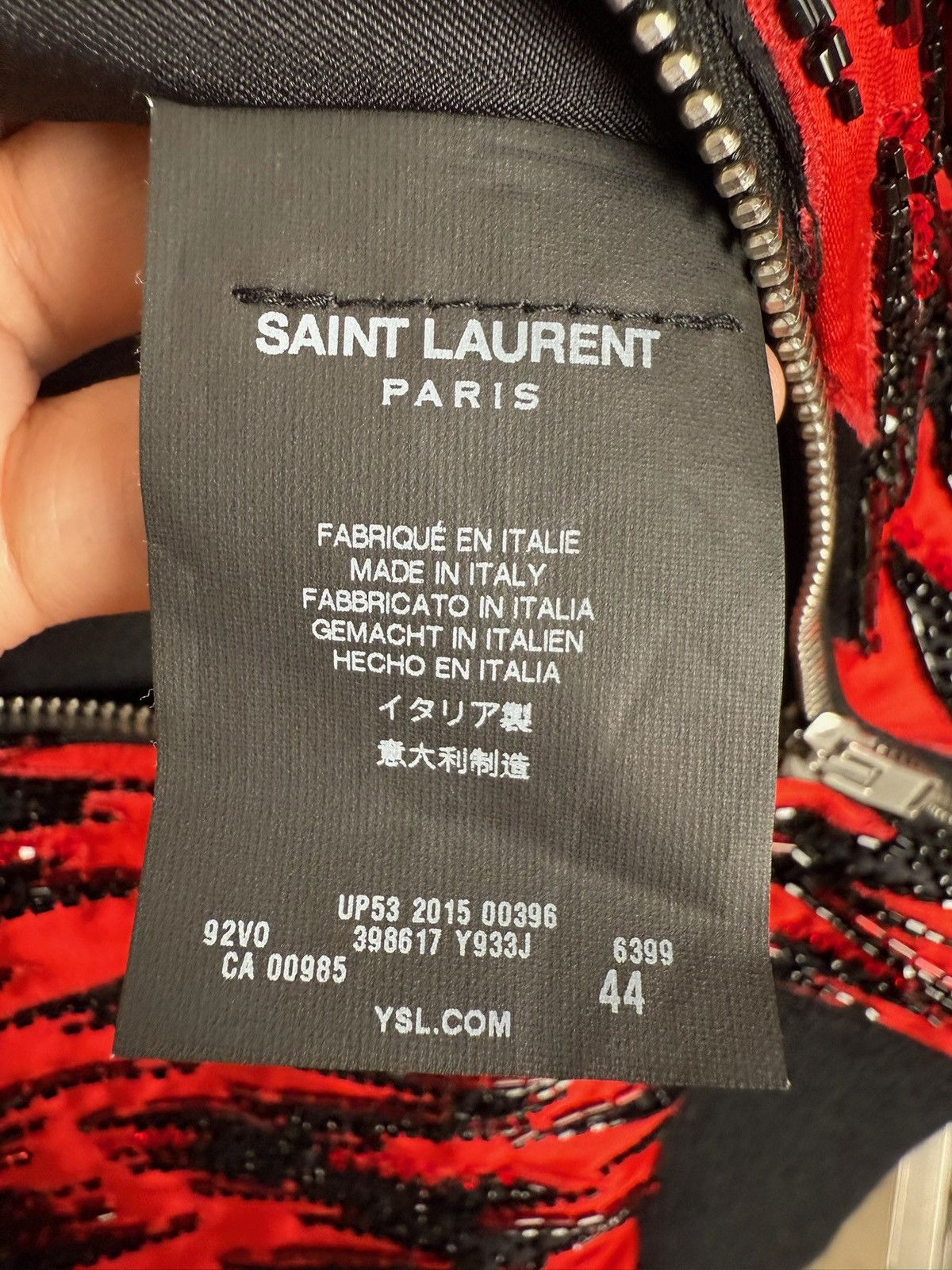 Saint Laurent Paris Aw15 zic zag Lighting Jacket Size US S / EU 44-46 / 1 - 5 Thumbnail
