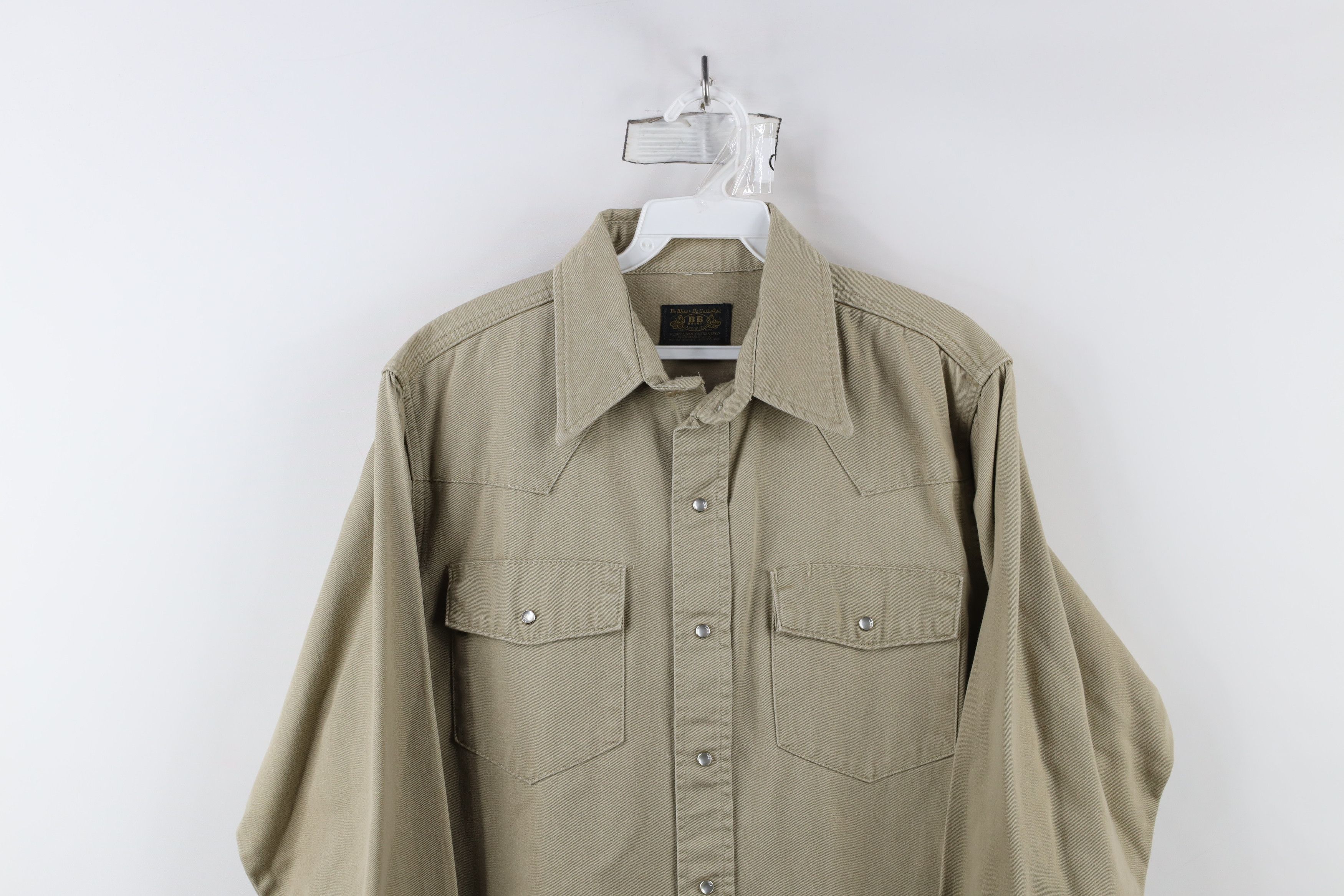 Vintage Vintage 60s 70s Streetwear Western Cowboy Button Shirt USA Size US L / EU 52-54 / 3 - 2 Thumbnail