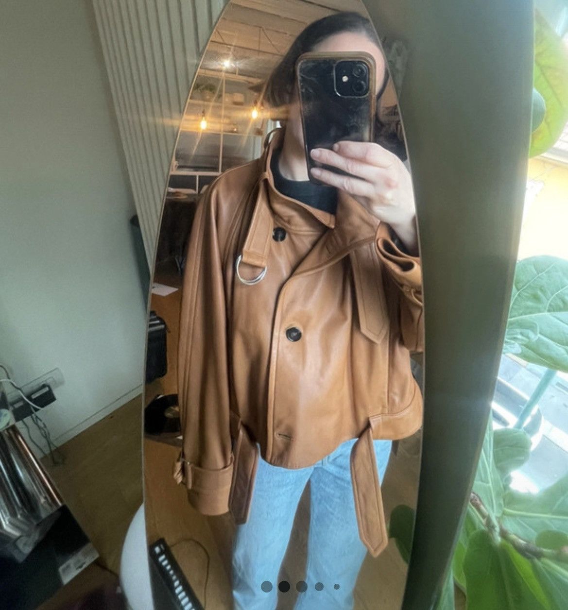 Acne Studios Timeless short leather jacket acne studios Size S / US 4 / IT 40 - 3 Thumbnail