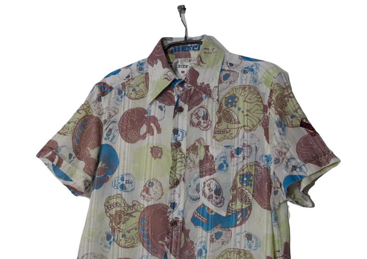 Diesel Diesel Skull Short Sleeve Shirt Men’s M Multicolor Size US M / EU 48-50 / 2 - 3 Thumbnail