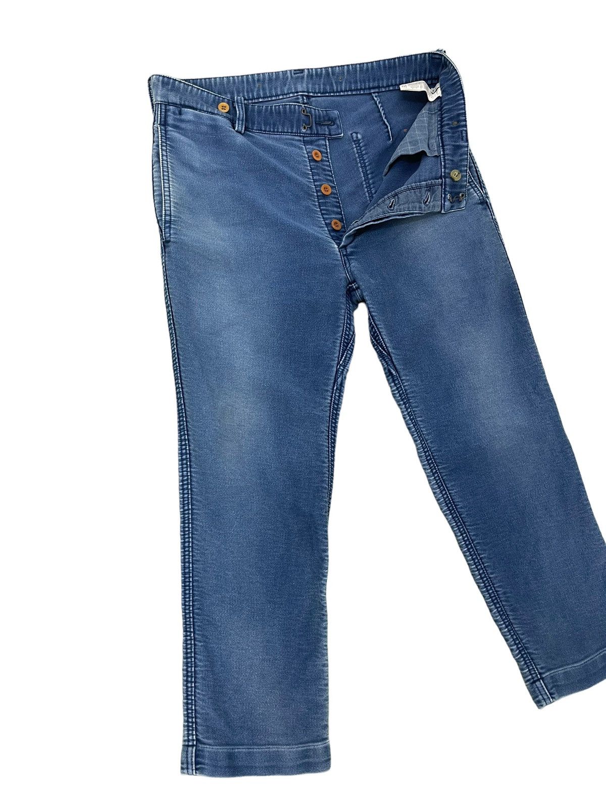 Visvim Cropped Moleskin Visvim Workwear Style Sweatpant Slim 6🟦5 Size US 32 / EU 48 - 17 Thumbnail