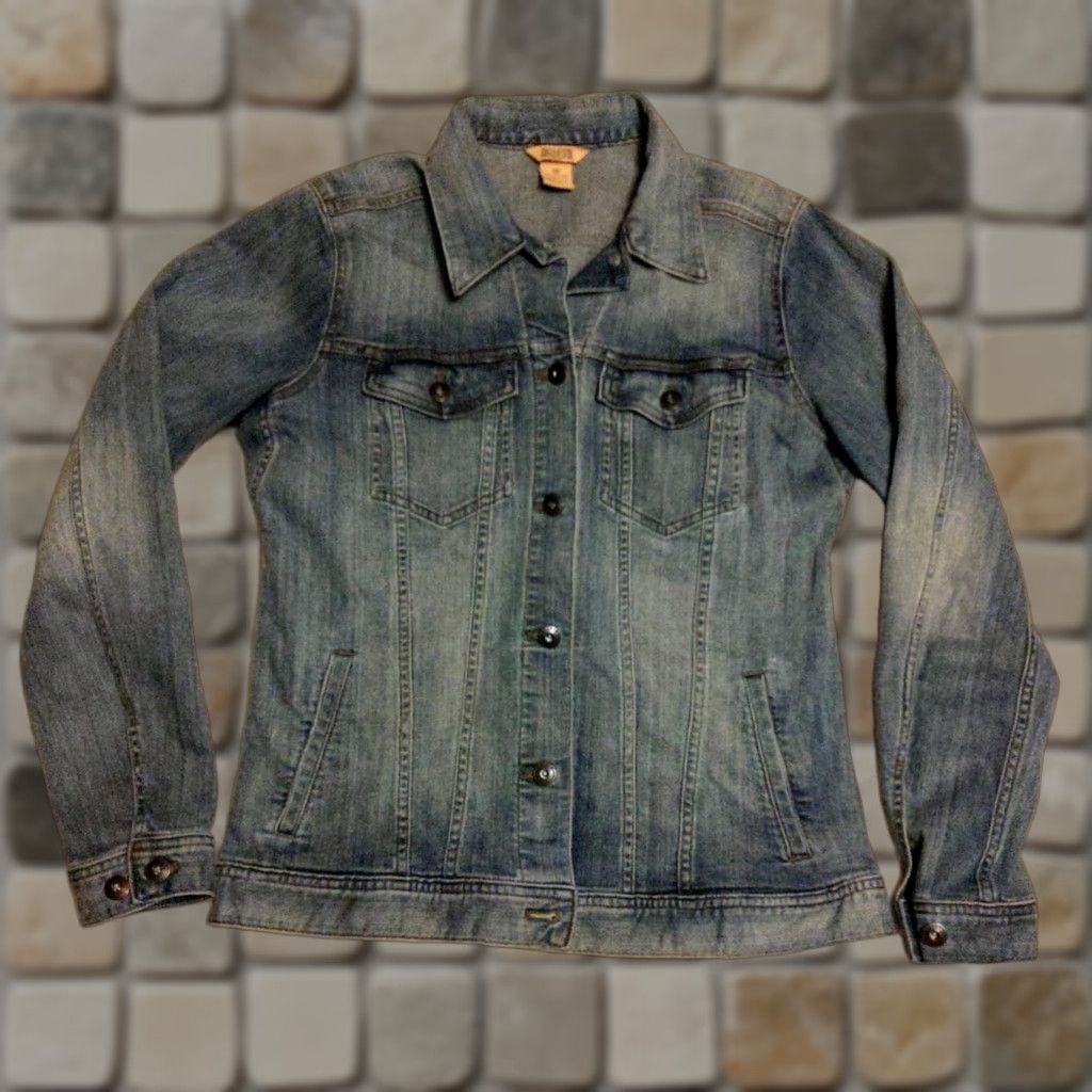 CO Duluth Denim Jean Jacket Women’s XS Distressed Blue Button Up Jacket Casual Workwear Size 26" / US 2 / IT 38 - 1 Thumbnail