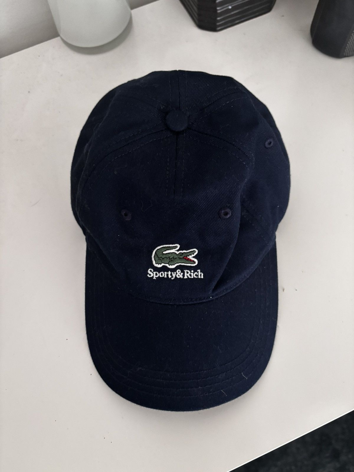 Sporty & Rich Sporty & Rich x Lacoste collab Navy Cap Size ONE SIZE - 1 Thumbnail