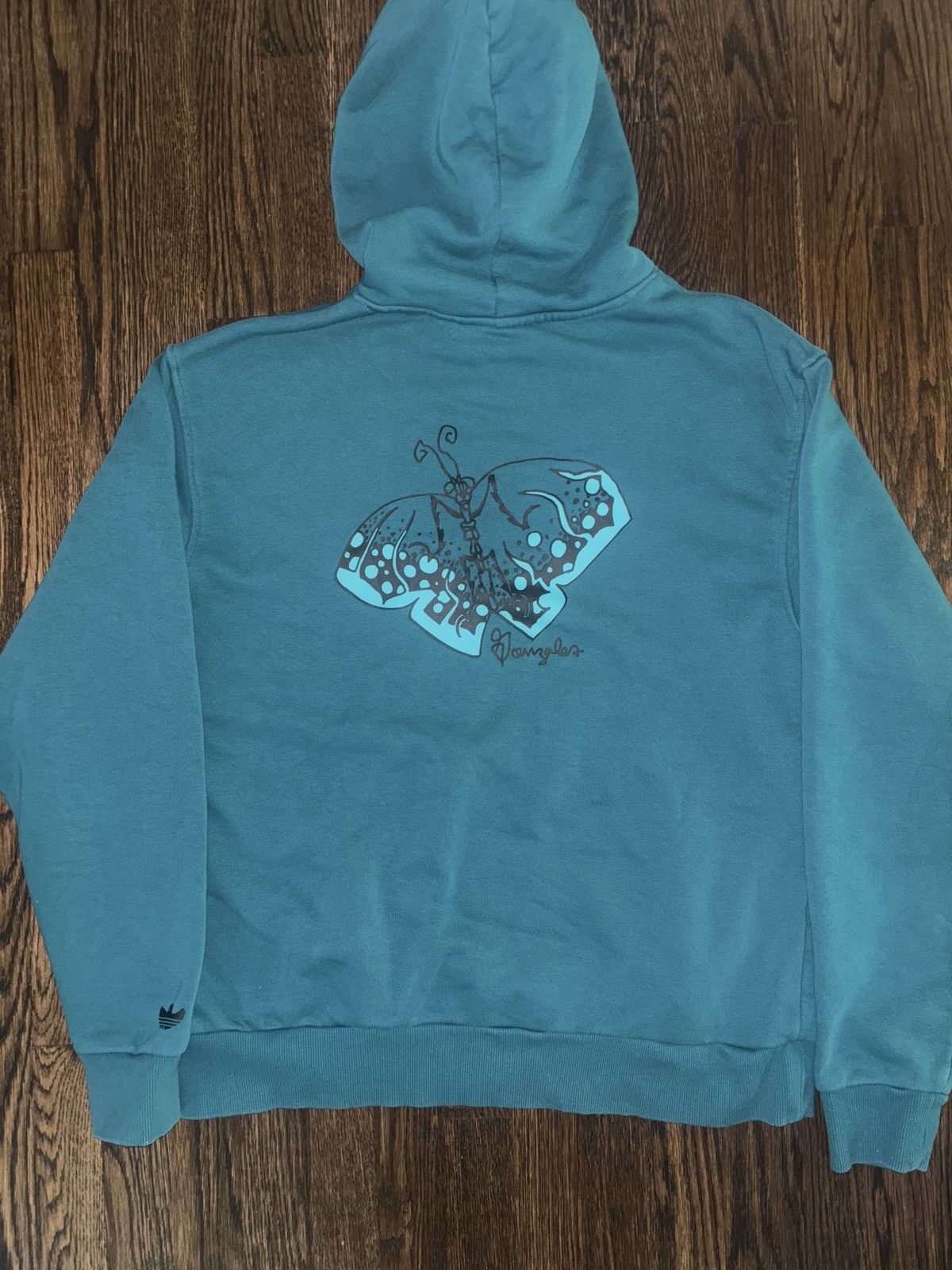 Adidas Adidas ghost green / teal hoodie Size US XL / EU 56 / 4 - 3 Thumbnail