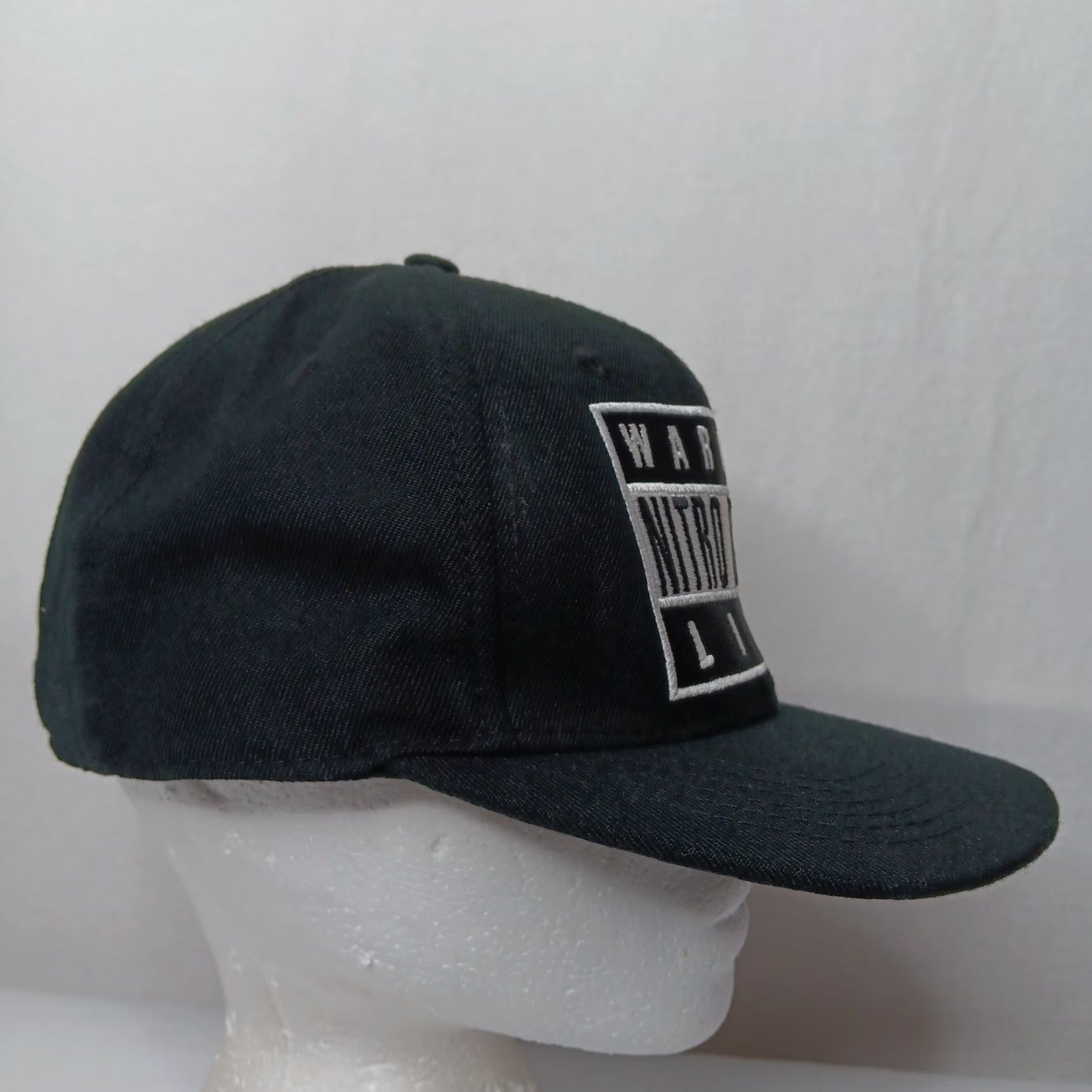 Olive VINTAGE WARNING Nitro Circus Live Cap Hat BMX Skate NOC Embroidered Snap Back Black Men One Size Adjustable Canvas Cotton Blend Shadow Size ONE SIZE - 3 Thumbnail