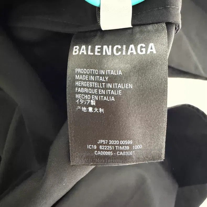 Balenciaga Balenciaga Black Letter Short Sleeve Shirt Size XS / US 0-2 / IT 36-38 - 6 Thumbnail