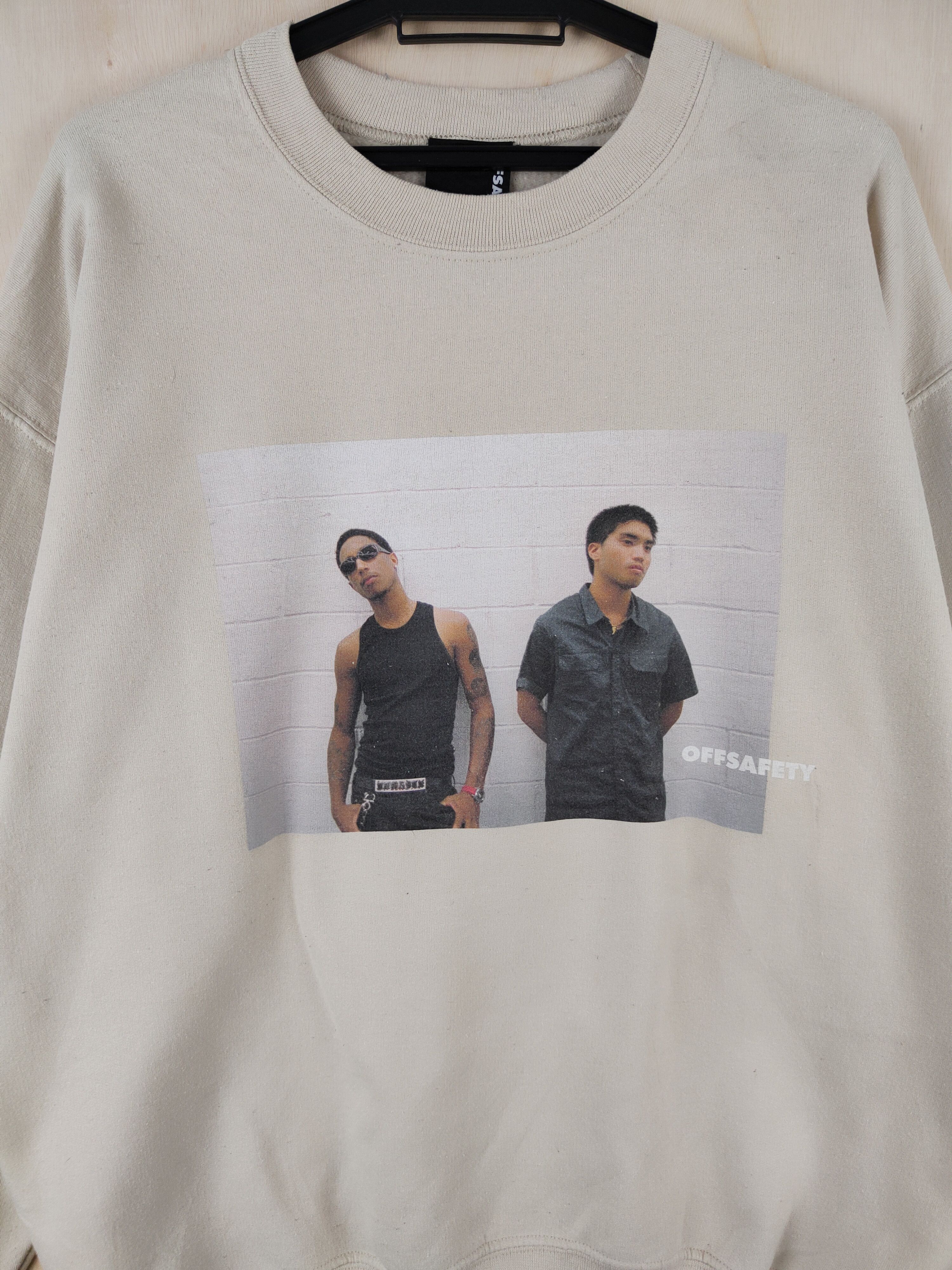 Japanese Brand Offsafety band Light Brown Sweatshirts #S2560 Size US L / EU 52-54 / 3 - 3 Thumbnail