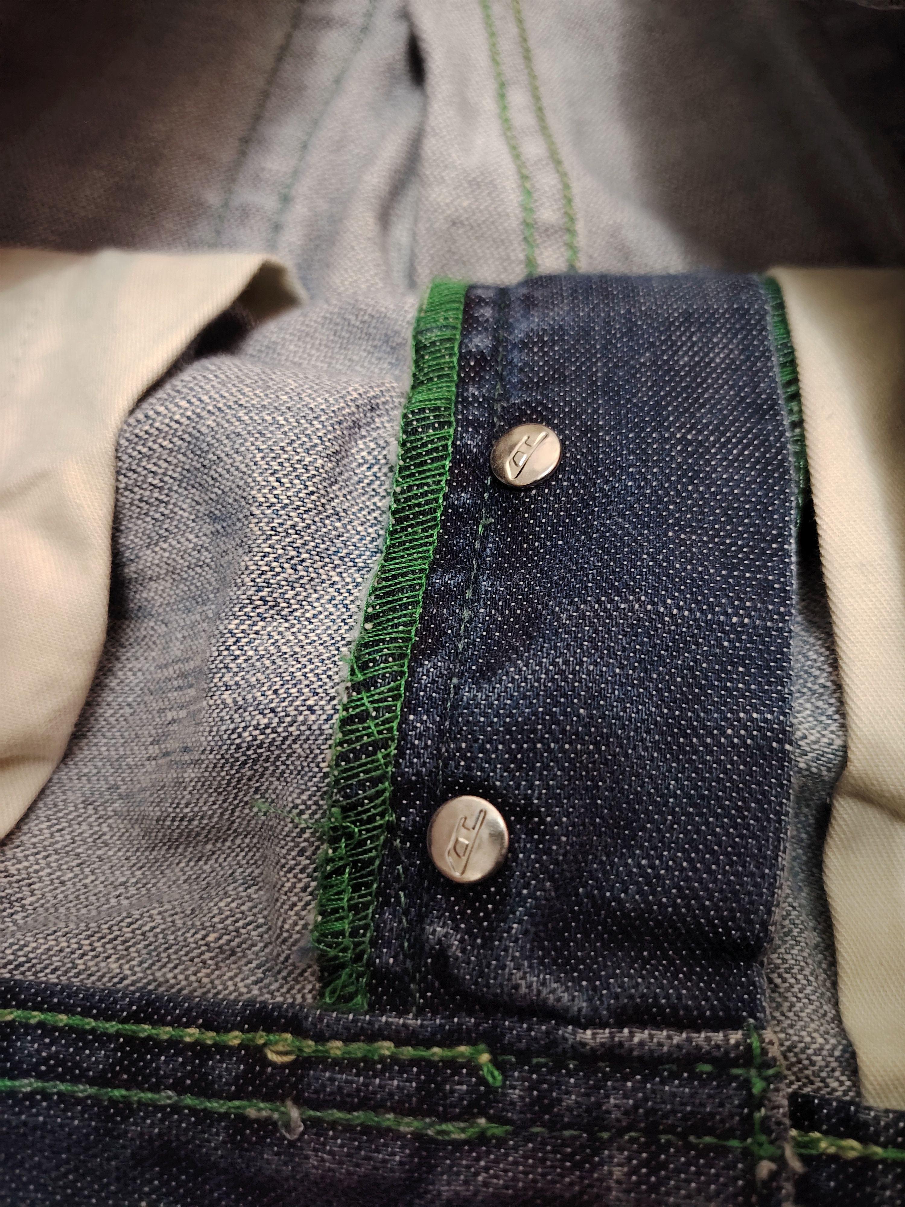 Who Decides War Vtg Diesel Industry Flared Distressed jeans Denim Size US 31 - 9 Thumbnail