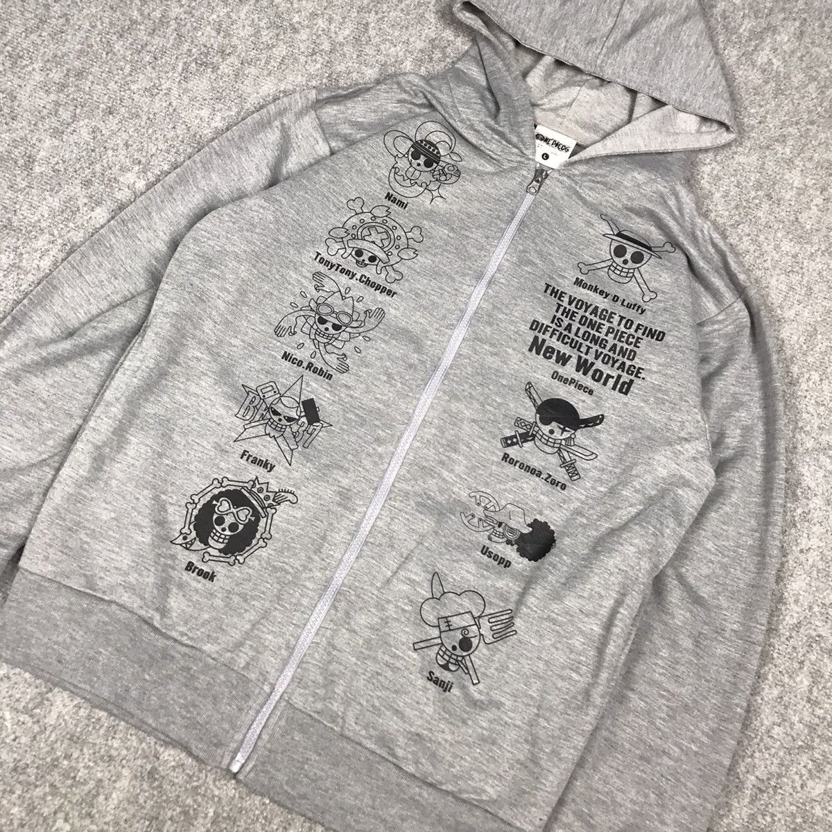 Japanese Brand × One Piece ONE PIECE ANIME JAPAN ZIPPER HOODIES JACKET Size US L / EU 52-54 / 3 - 5 Thumbnail