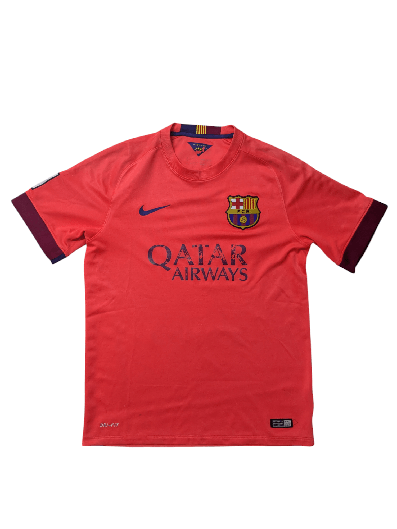 Nike FC Barcelona 2014/15 Away Jersey - Nike Dri-FIT - Size M Size US M / EU 48-50 / 2 - 2 Thumbnail
