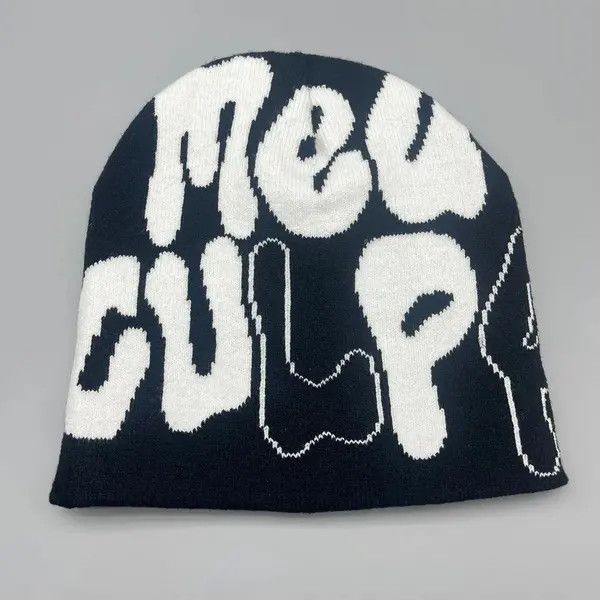 VIBE Y2K Beanie Hat Unisex Streetwear Vintage Avantgarde Size ONE SIZE - 5 Thumbnail