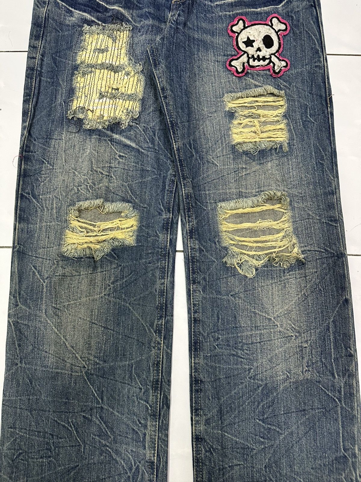 Japanese Brand Vintage BACK & FORTH Punk Style Denim Size US 32 / EU 48 - 4 Thumbnail