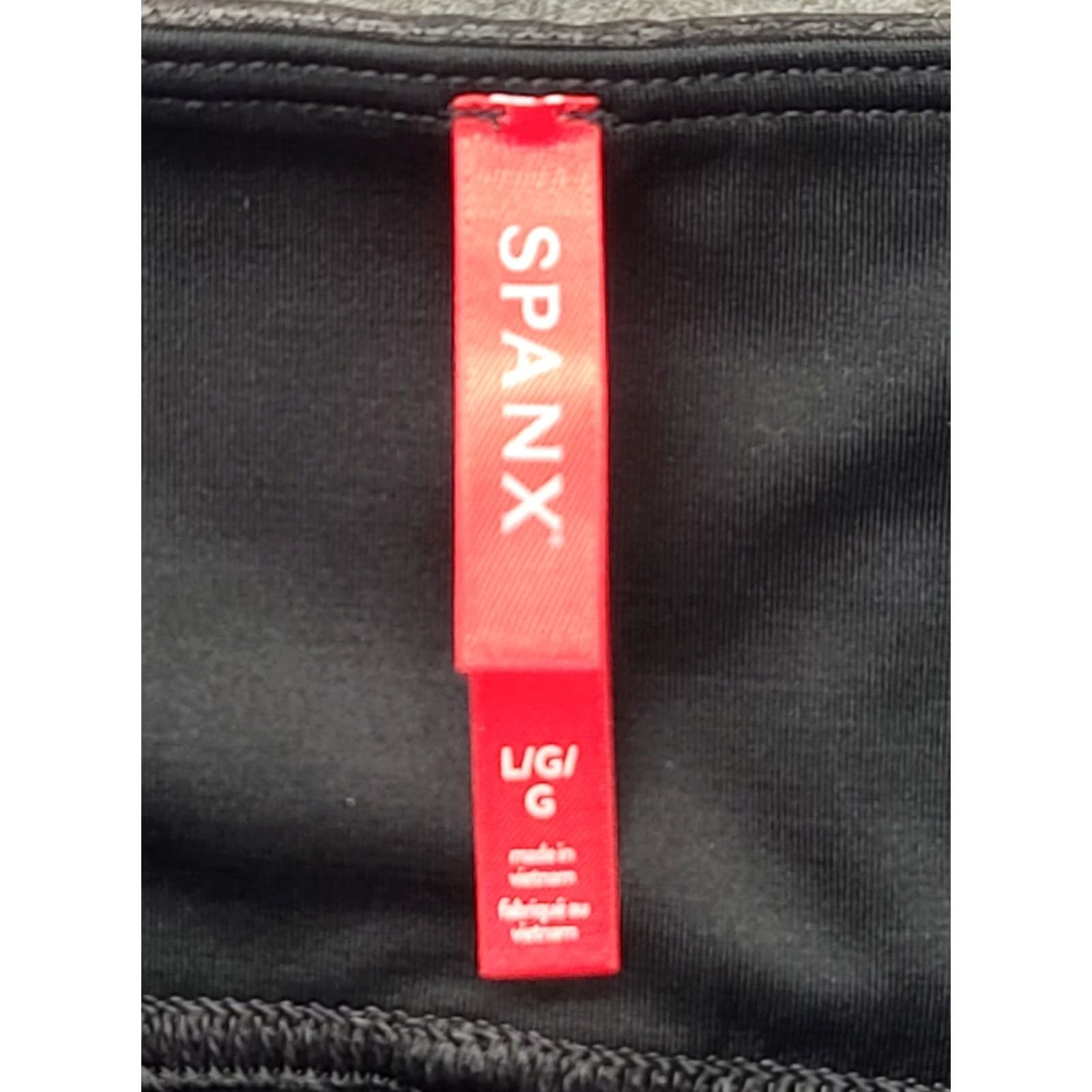 Spanx Spanx Moto Leggings Womens L Slim Fit Tapered Leg High Rise Faux Leather Black Size 36" / US 14 / IT 50 - 2 Thumbnail
